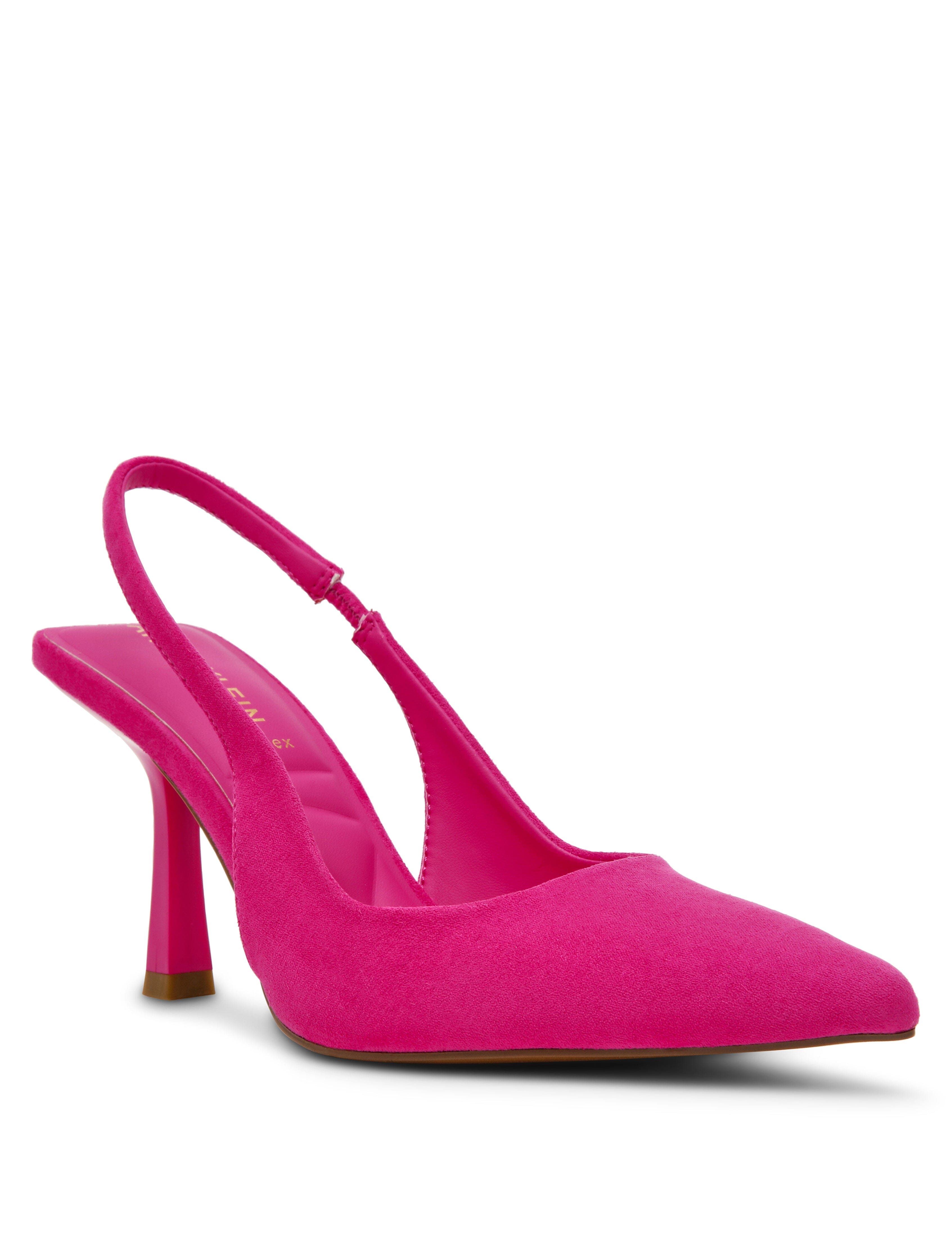Itzy Slingback Block Heel Pump in Pink - Anne Klein Pink