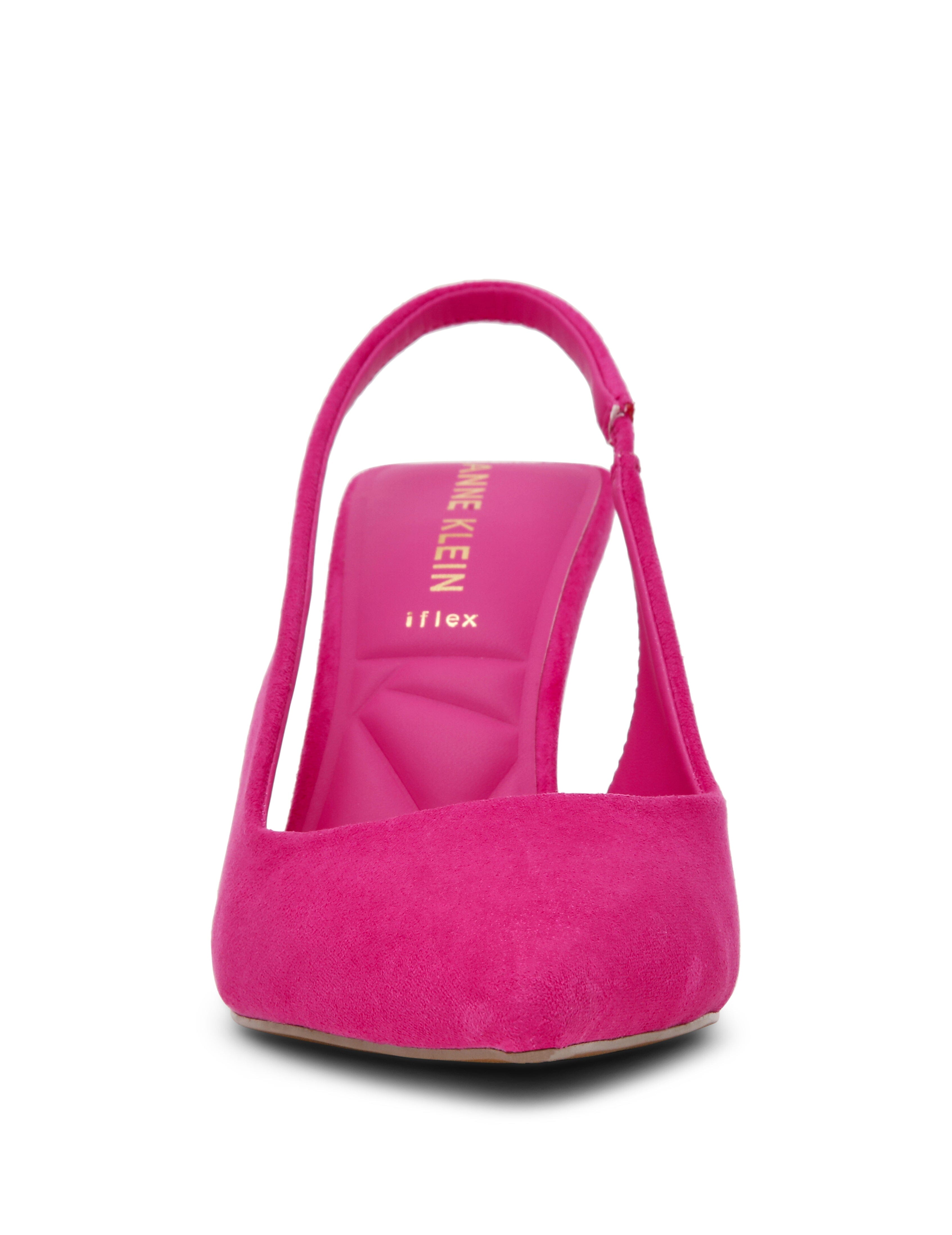 Itzy Slingback Block Heel Pump in Pink - Anne Klein Pink