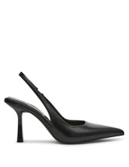 Itzy Slingback Block Heel Pump in Black Box - Anne Klein Black Box