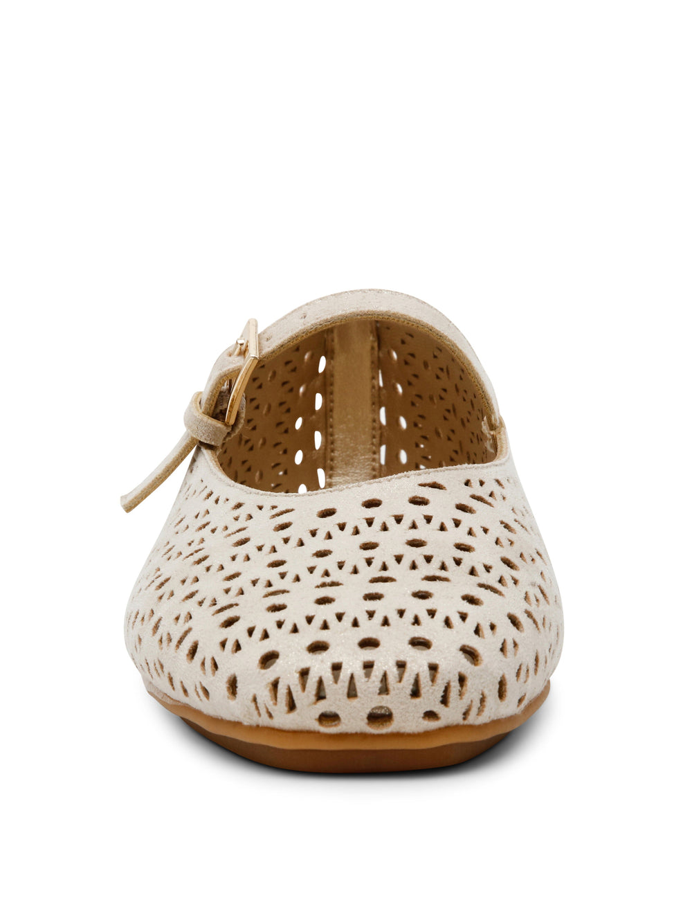 Connie P Ballet Flat in Light Gold - Anne Klein Light Gold