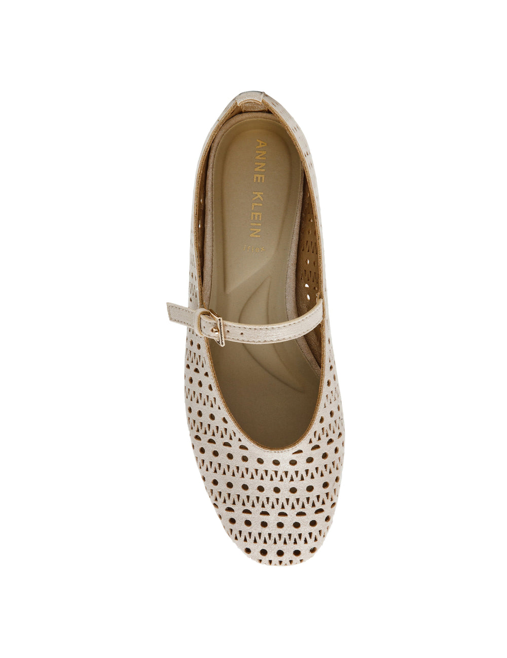 Connie P Ballet Flat in Light Gold - Anne Klein Light Gold