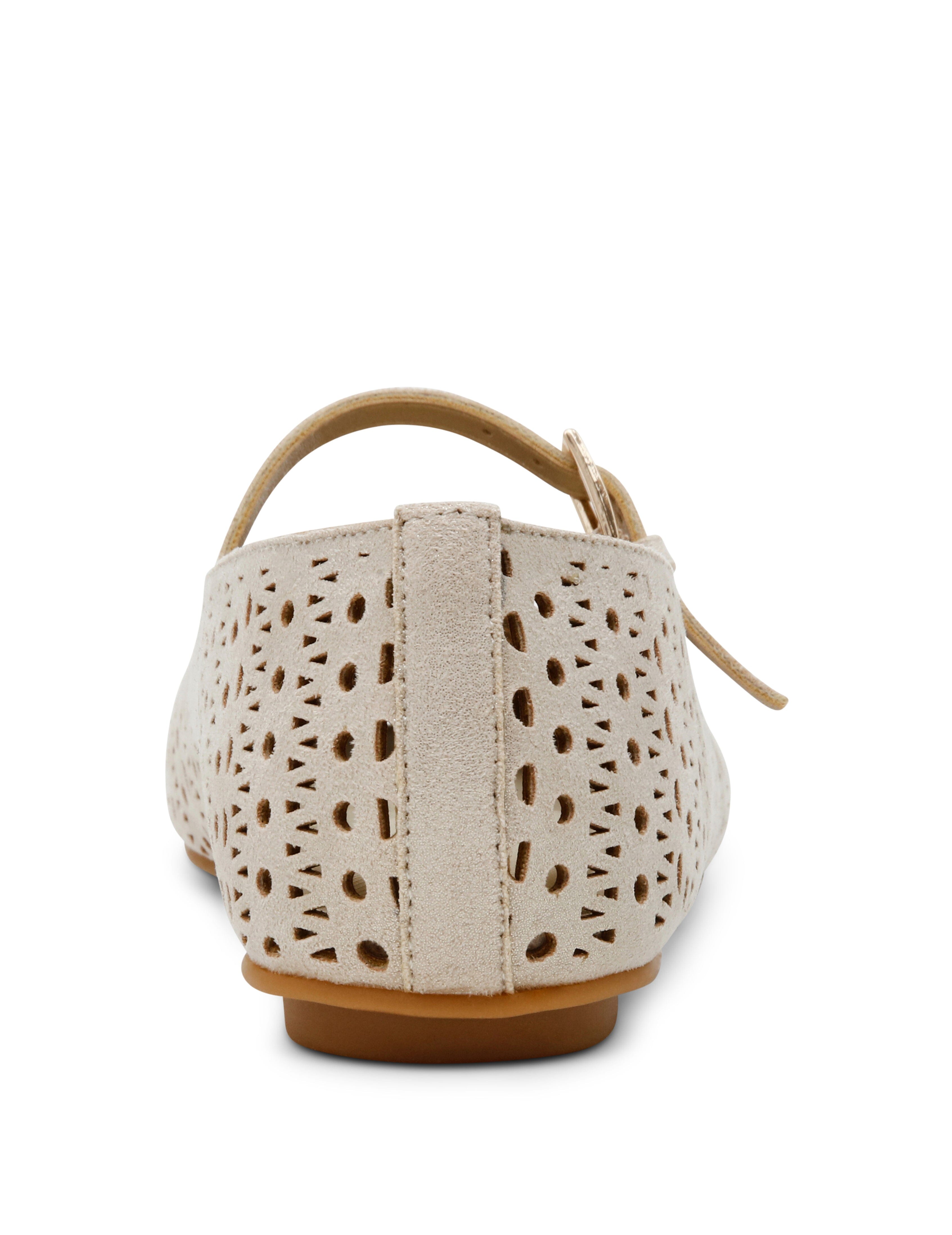 Connie P Ballet Flat in Light Gold - Anne Klein Light Gold