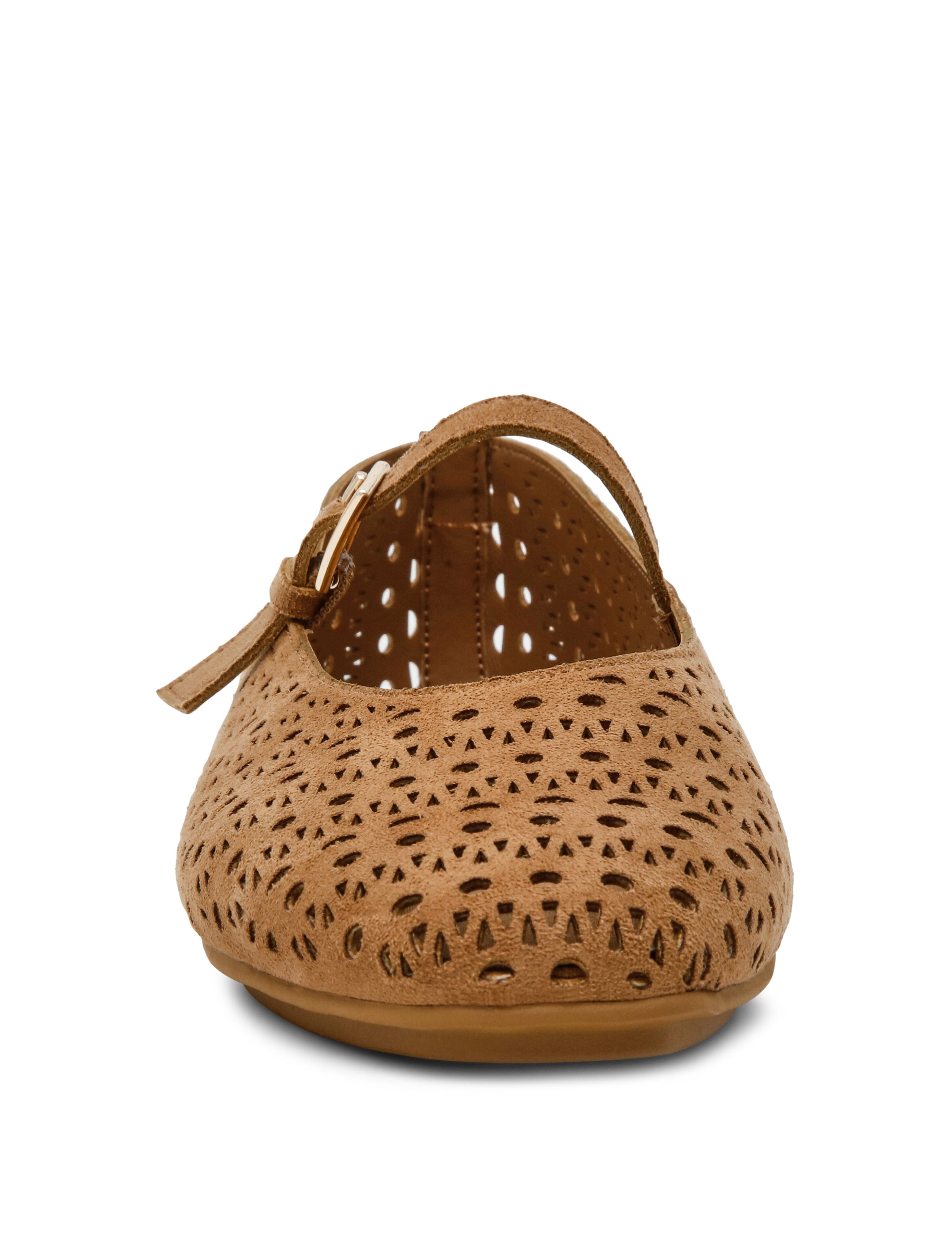 Connie P Ballet Flat in Light Brown - Anne Klein Light Brown