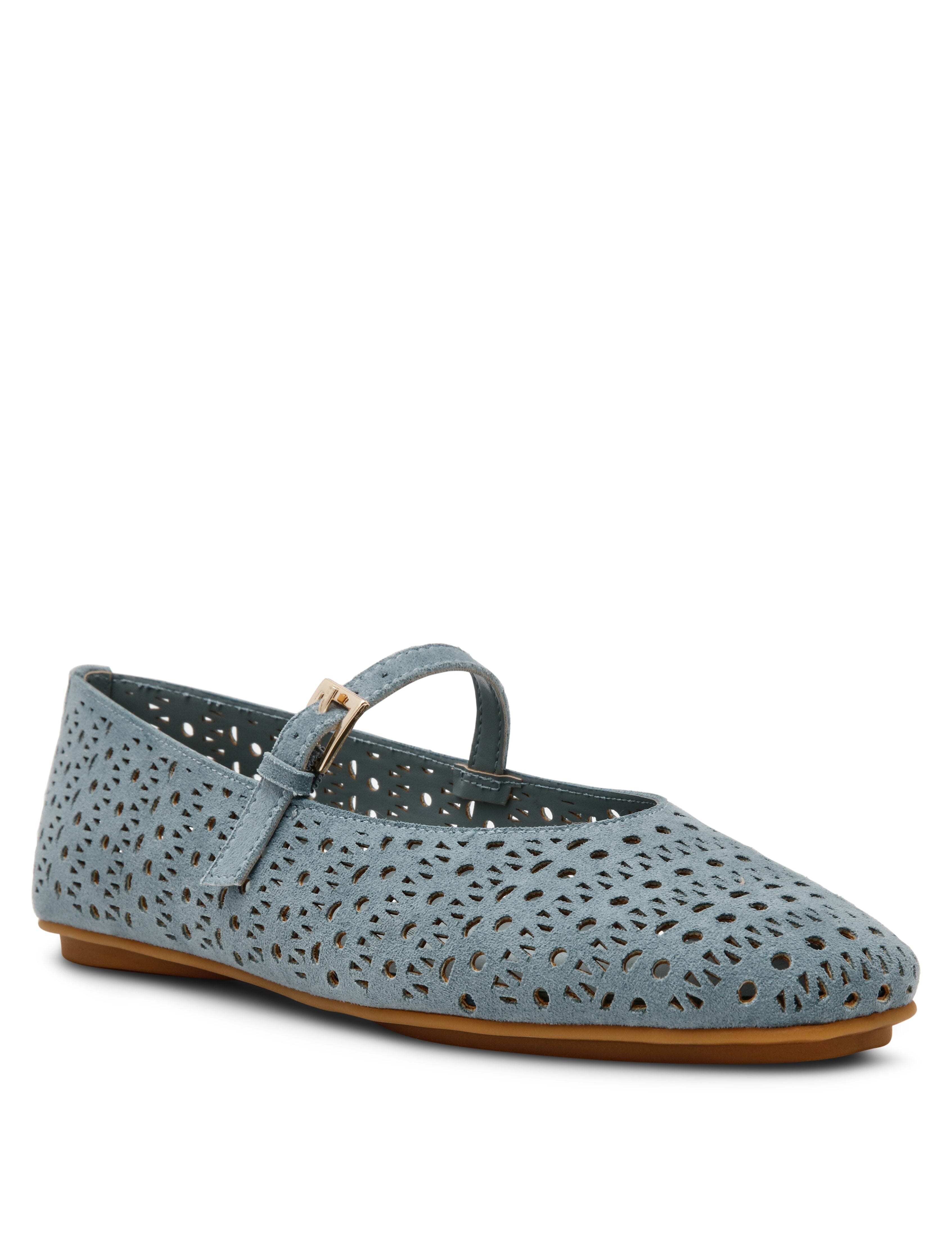 Connie P Ballet Flat in Blue - Anne Klein Blue