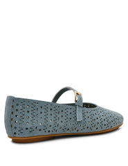 Connie P Ballet Flat in Blue - Anne Klein Blue