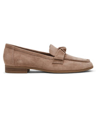 Bowie Slip-On Loafer in Taupe Suede - Anne Klein Taupe Suede