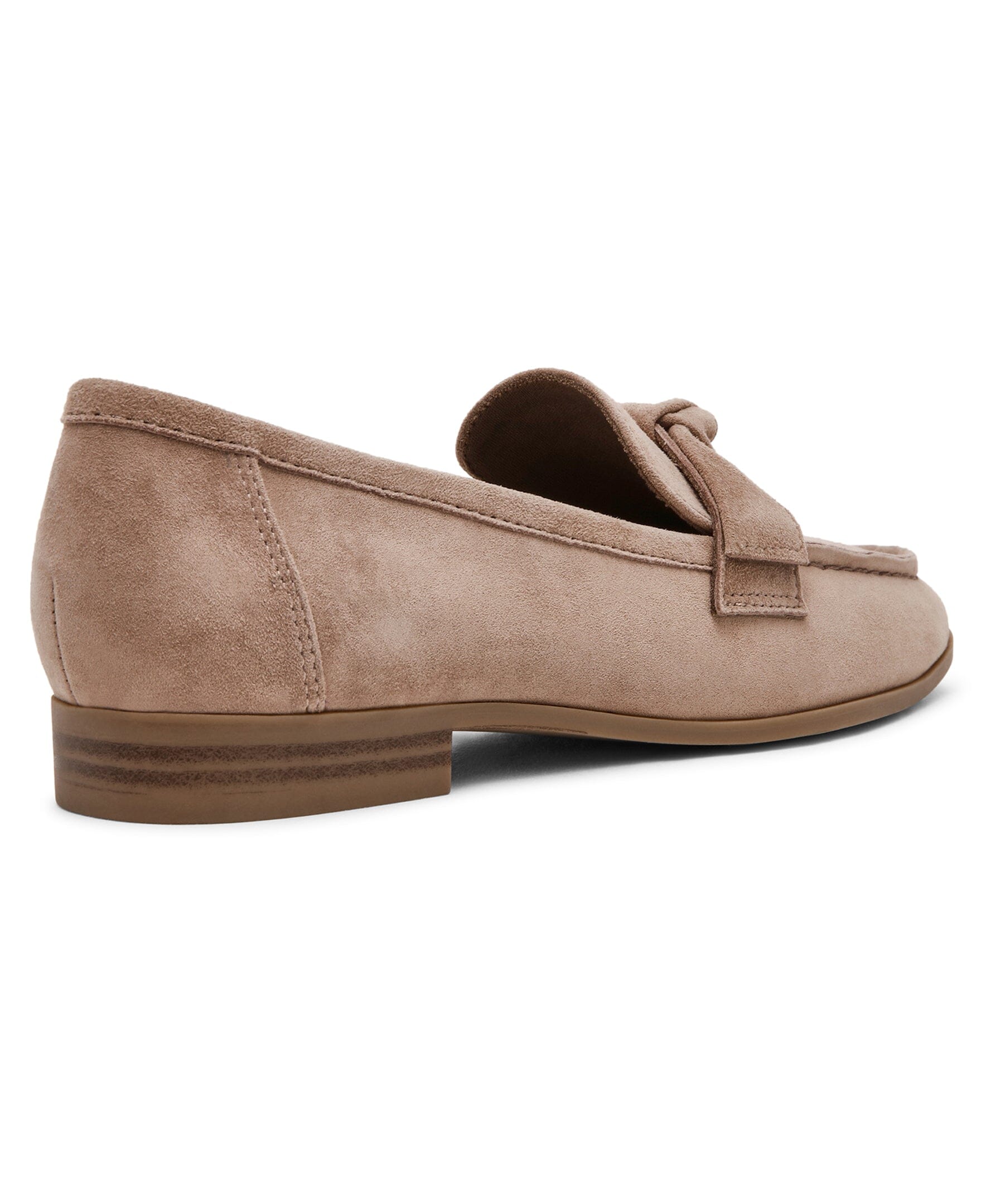 Bowie Slip-On Loafer in Taupe Suede - Anne Klein Taupe Suede