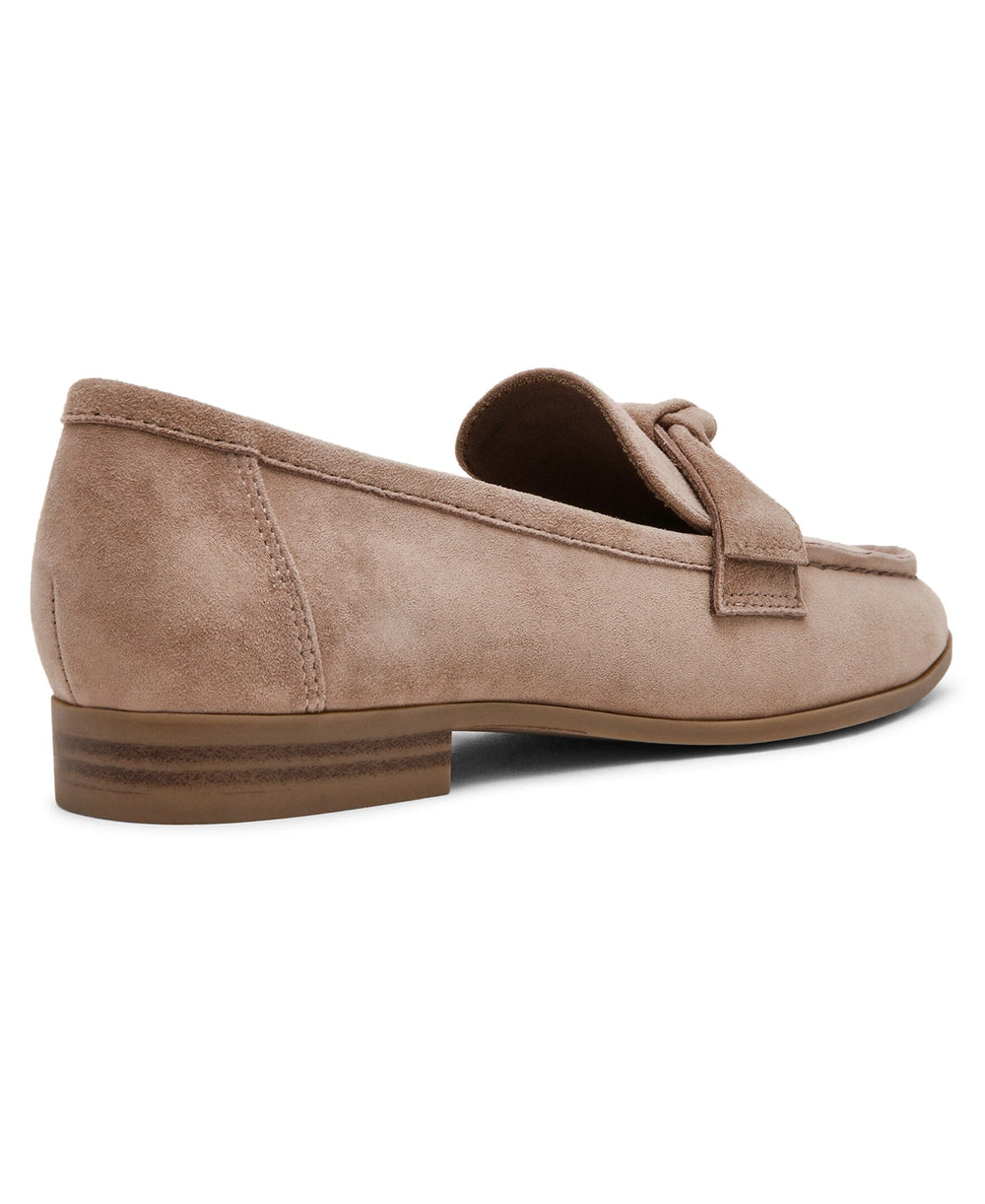 Bowie Slip-On Loafer in Taupe Suede - Anne Klein Taupe Suede