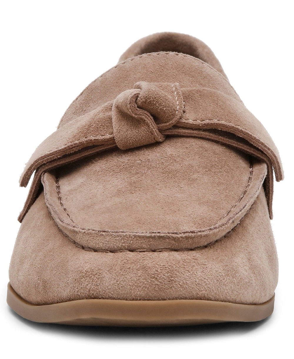 Bowie Slip-On Loafer in Taupe Suede - Anne Klein Taupe Suede