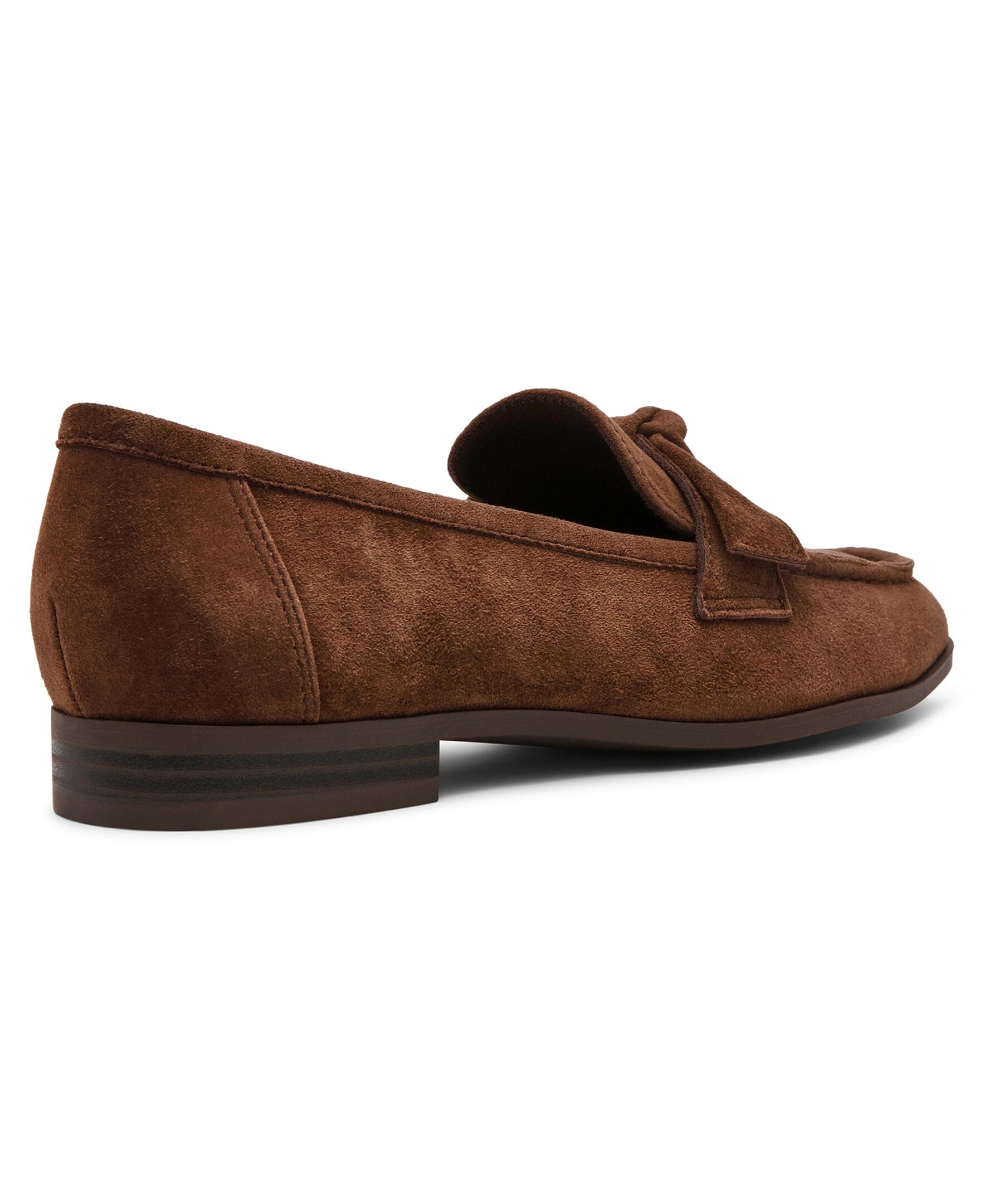 Bowie Slip-On Loafer in Brown Suede - Anne Klein Brown Suede