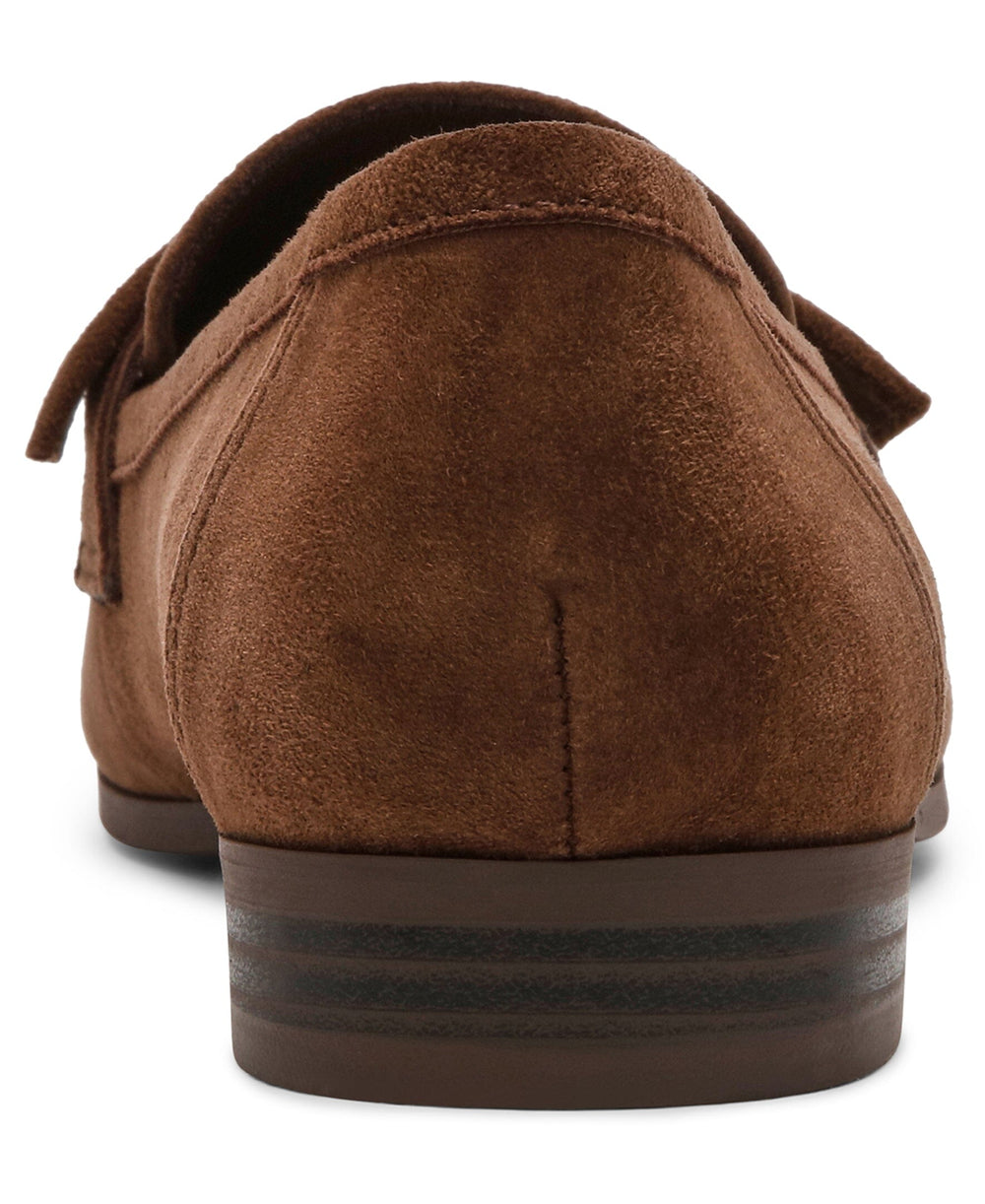 Bowie Slip-On Loafer in Brown Suede - Anne Klein Brown Suede
