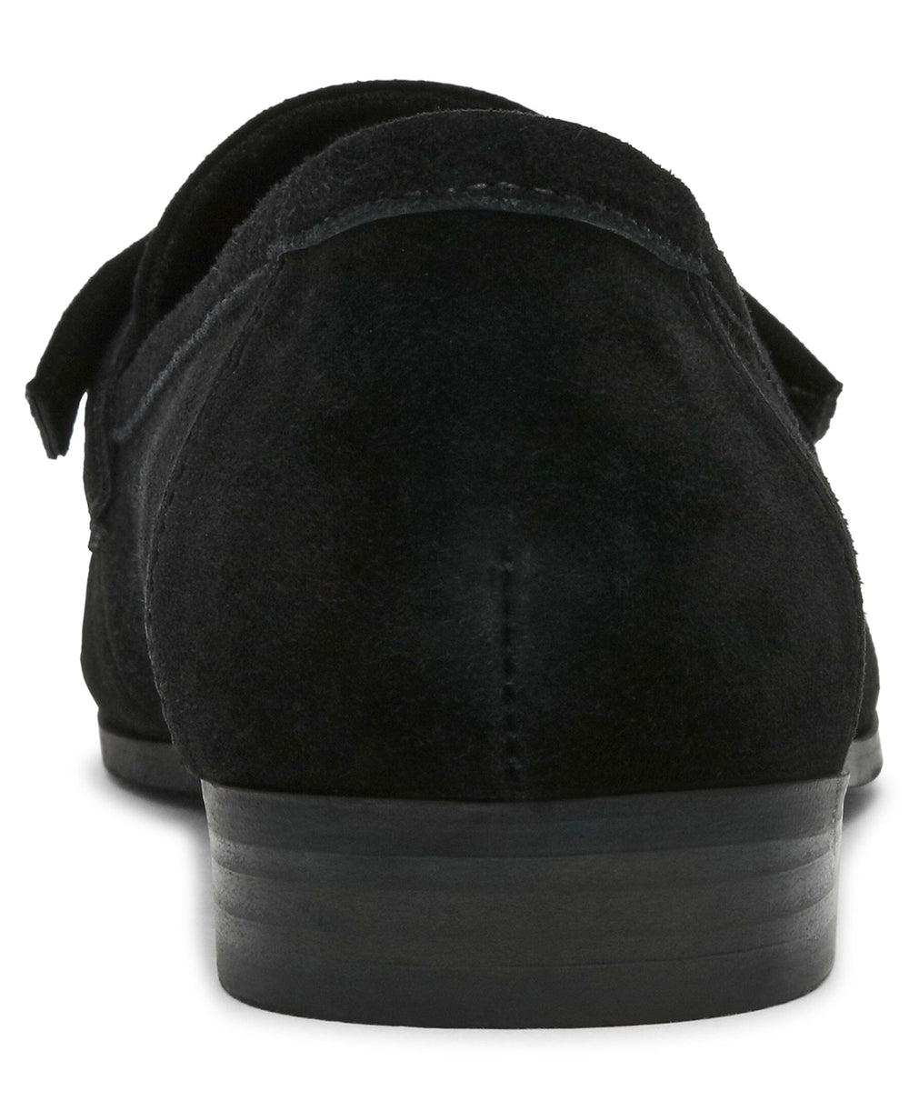 Bowie Slip-On Loafer in Black Suede - Anne Klein Black Suede