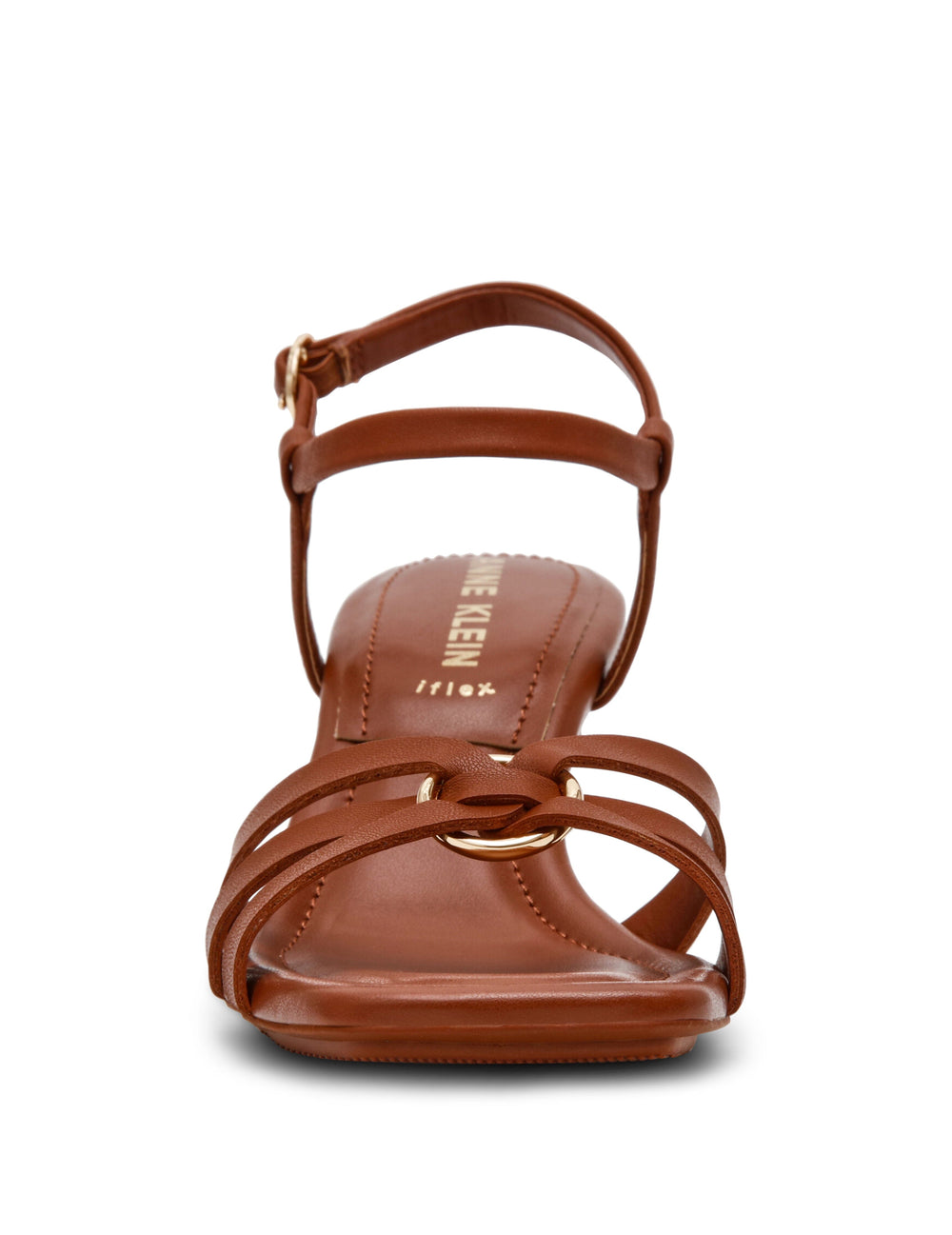 Jazlyn Dress Sandal, Kitten Heel - Anne Klein Cognac
