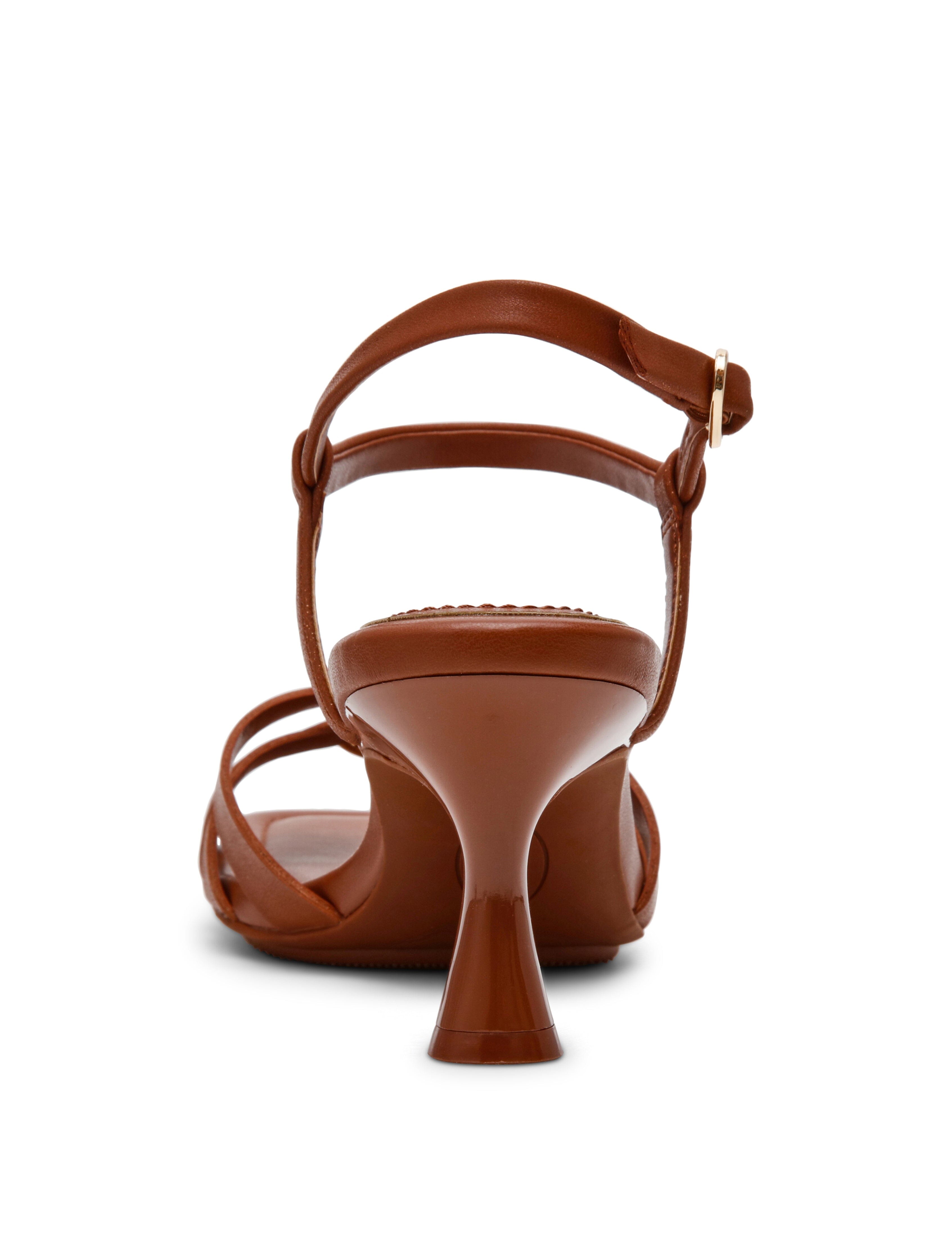 Jazlyn Dress Sandal, Kitten Heel - Anne Klein Cognac