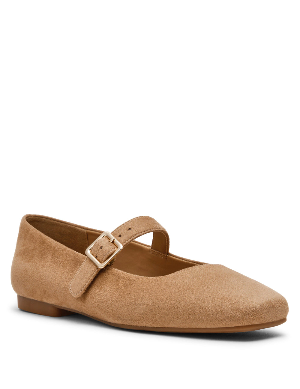 Mabel Mary Jane Flats - Anne Klein Sand Suede