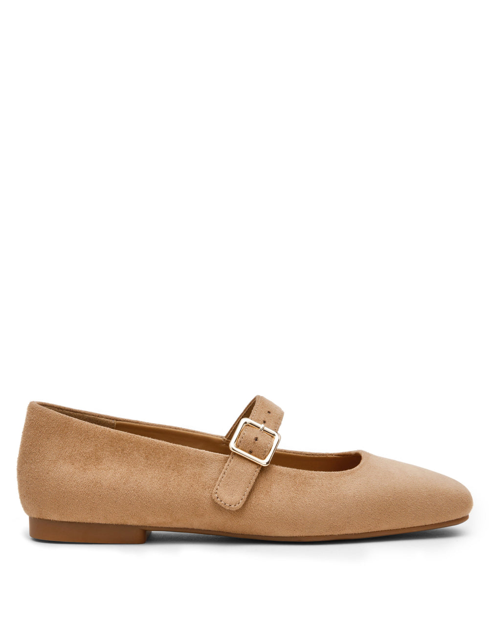 Mabel Mary Jane Flats - Anne Klein Sand Suede
