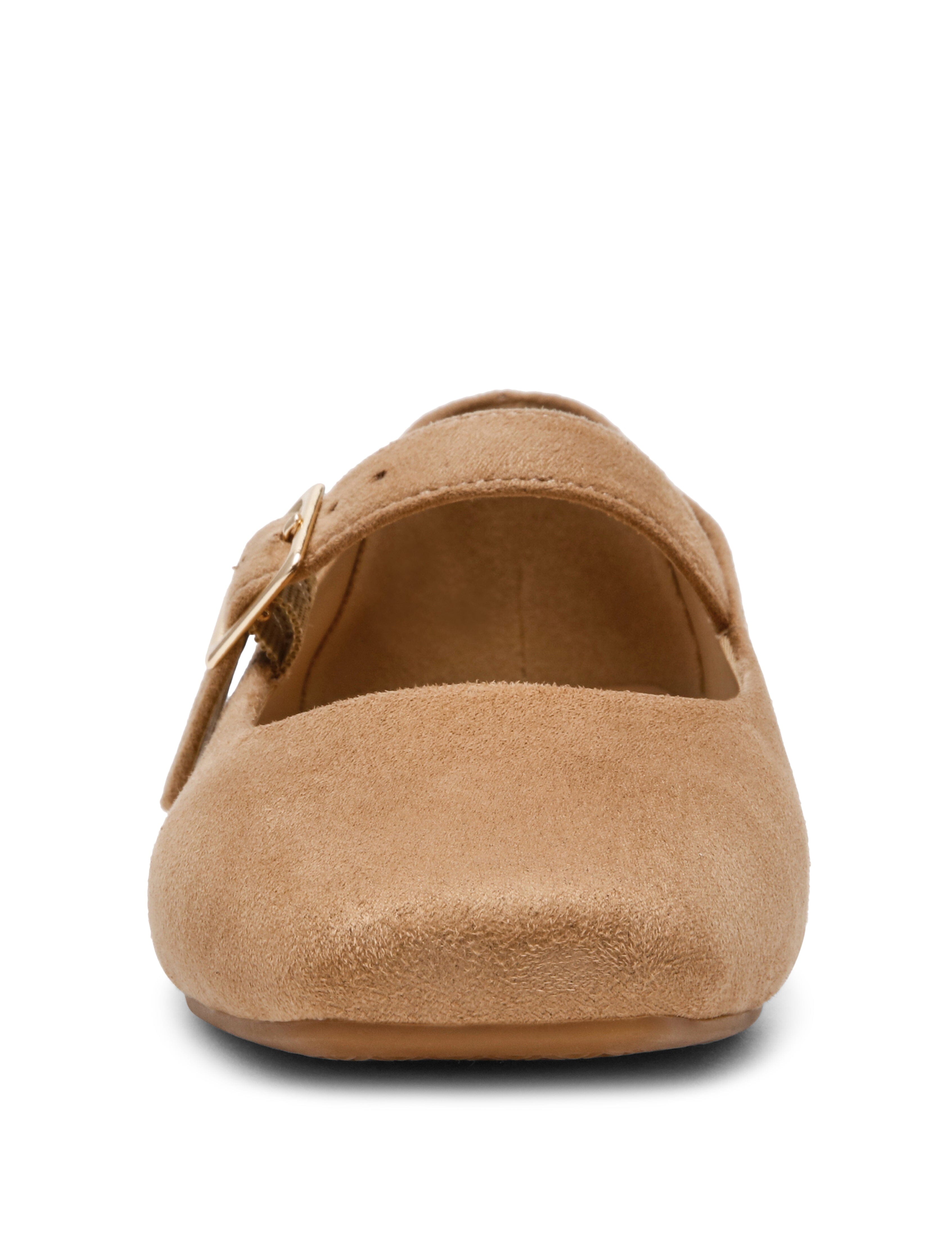 Mabel Mary Jane Flats - Anne Klein Sand Suede