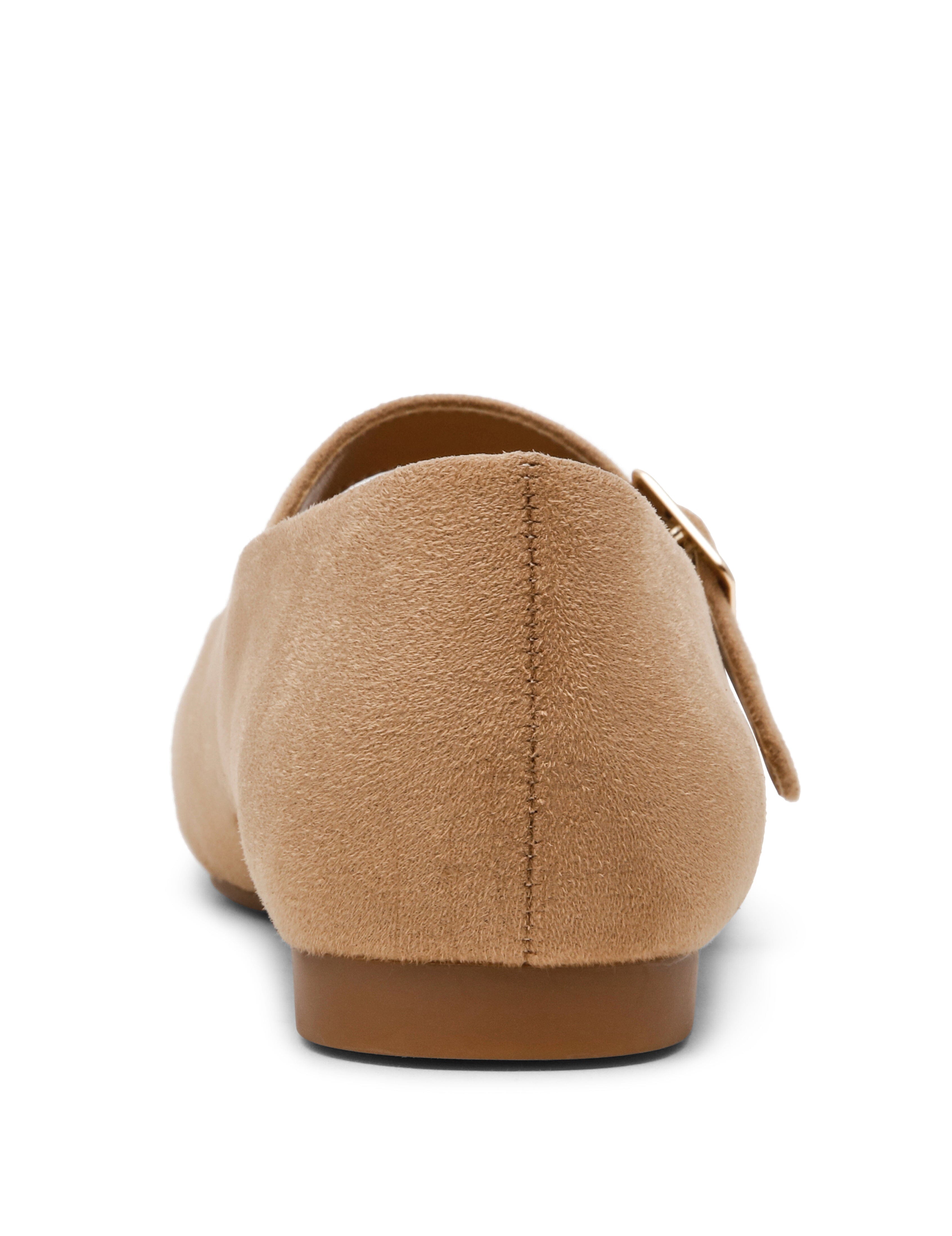 Mabel Mary Jane Flats - Anne Klein Sand Suede