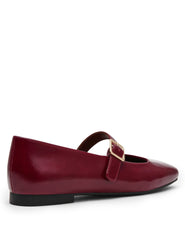 Mabel Mary Jane Flats - Anne Klein Bordeaux Crinkle