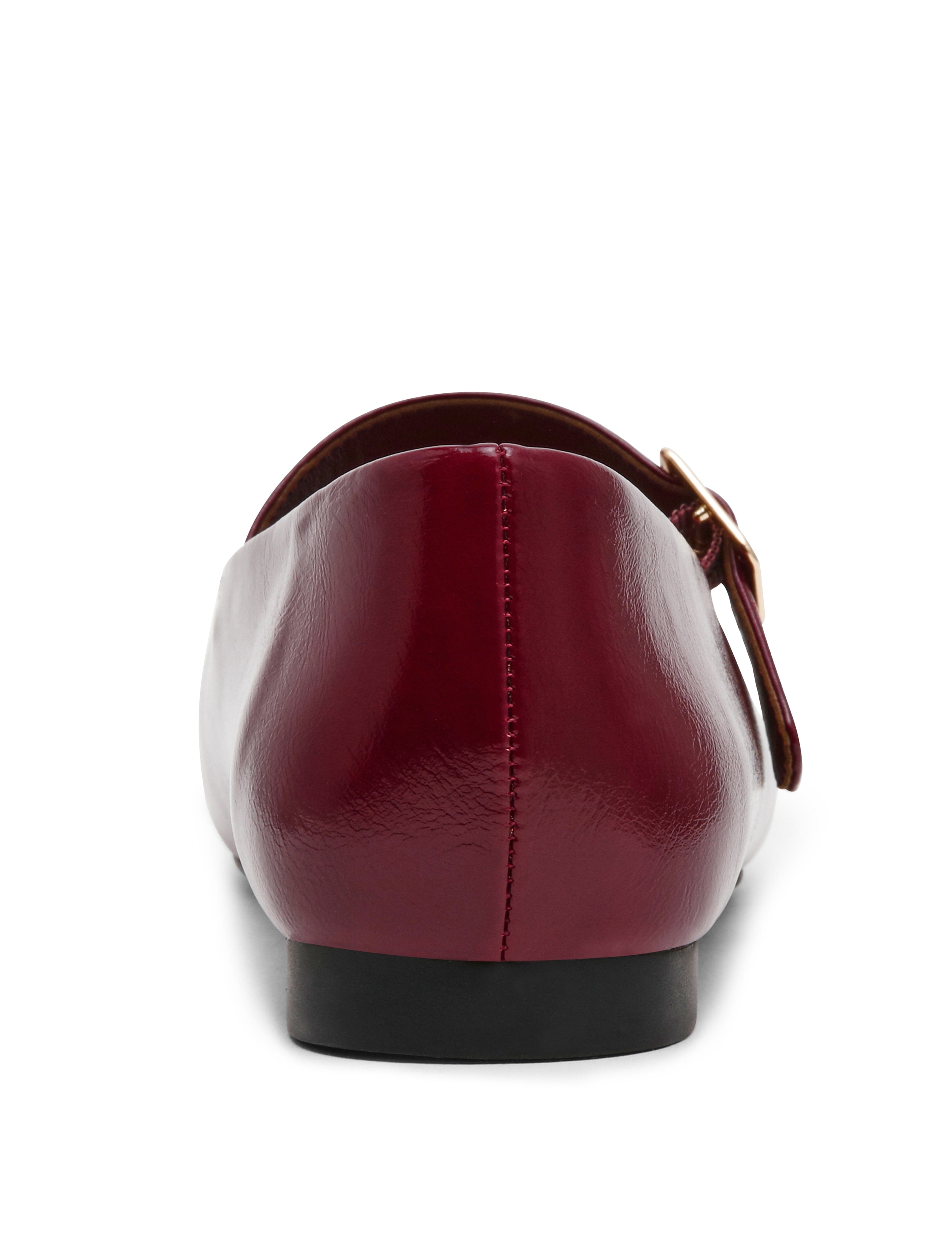 Mabel Mary Jane Flats - Anne Klein Bordeaux Crinkle