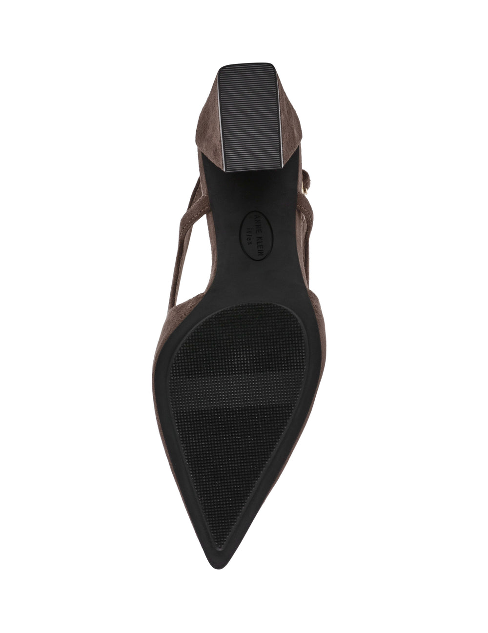 Slingback Renetta Heels - Anne Klein Taupe Micro suede