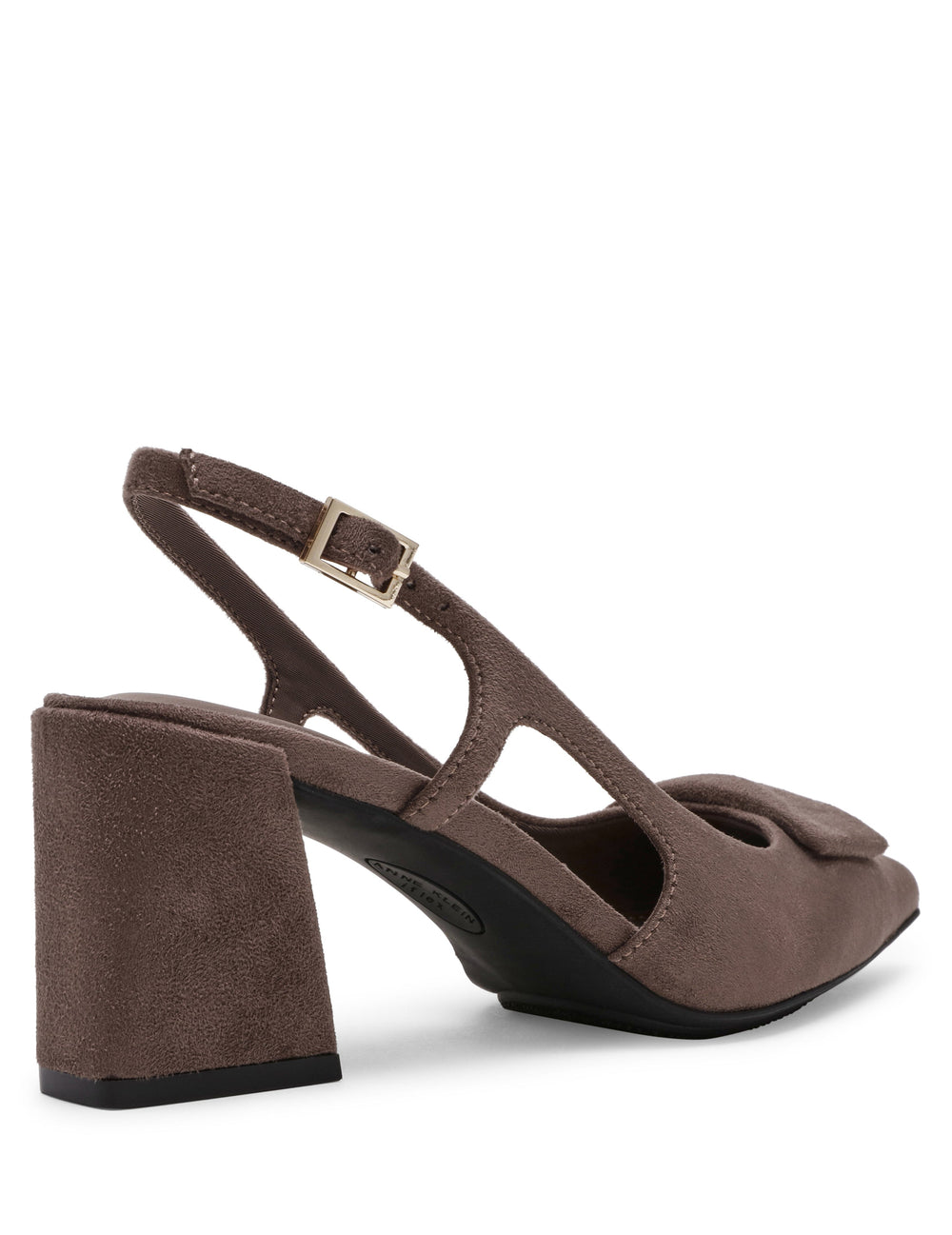Slingback Renetta Heels - Anne Klein Taupe Micro suede
