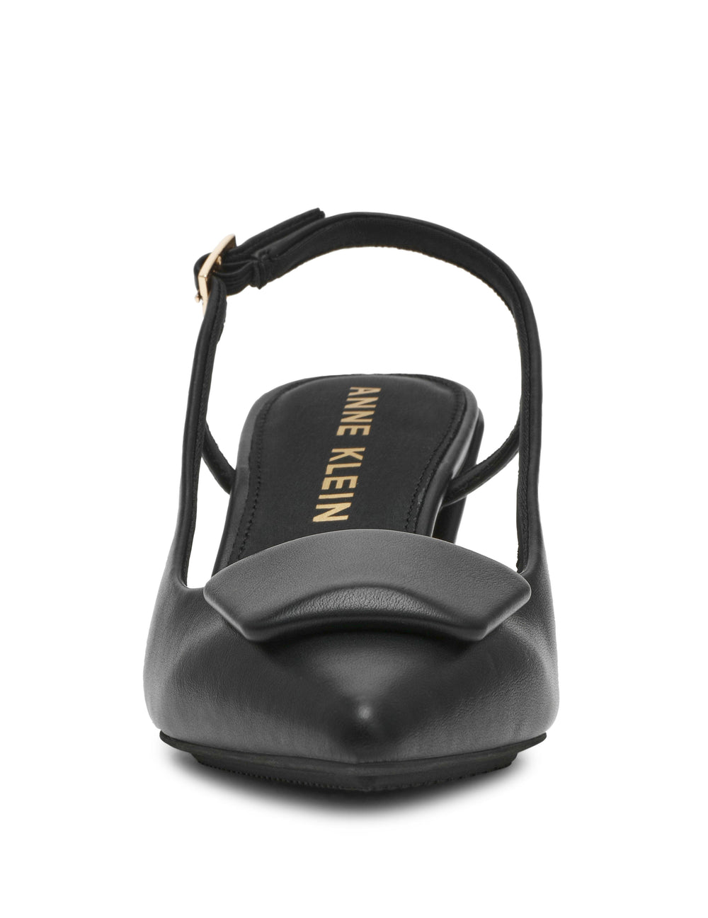 Slingback Renetta Heels - Anne Klein Black Smooth