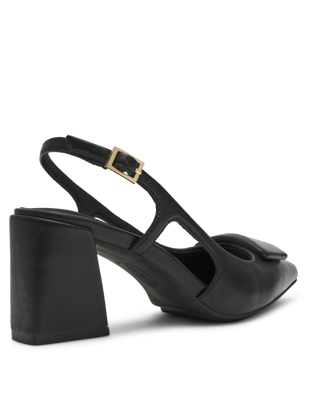 Slingback Renetta Heels - Anne Klein Black Smooth