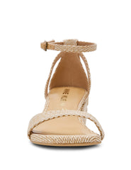 Pointed Toe Block Heel Pumps - Anne Klein Natural Multi