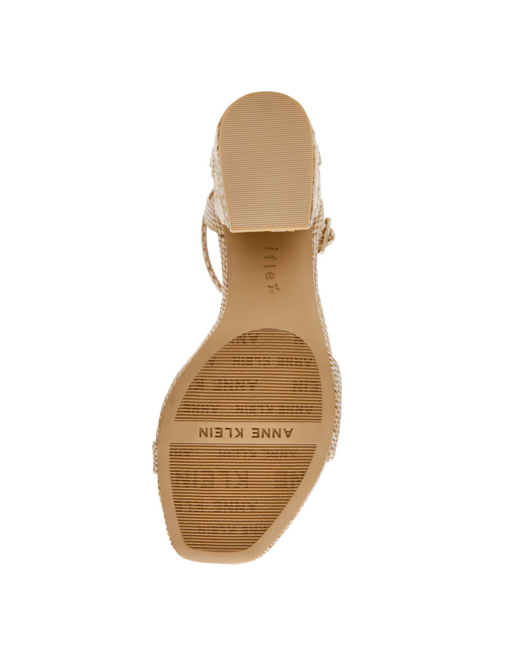 Pointed Toe Block Heel Pumps - Anne Klein Natural Multi