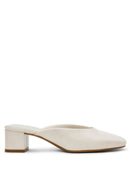 Maeus Mule Shoes - Elegant Style - Anne Klein Bone Crinkle