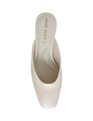 Maeus Mule Shoes - Elegant Style - Anne Klein Bone Crinkle