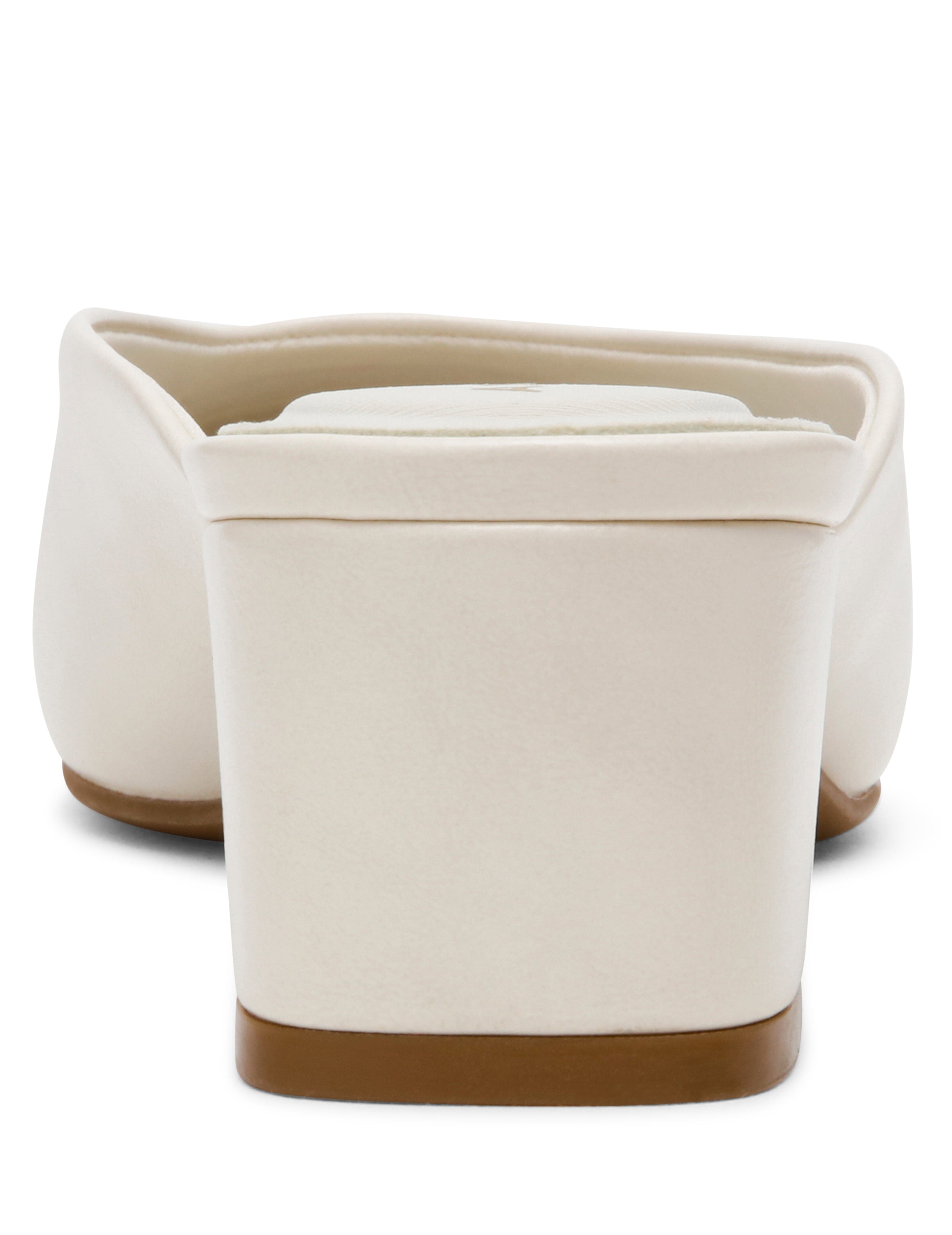 Maeus Mule Shoes - Elegant Style - Anne Klein Bone Crinkle