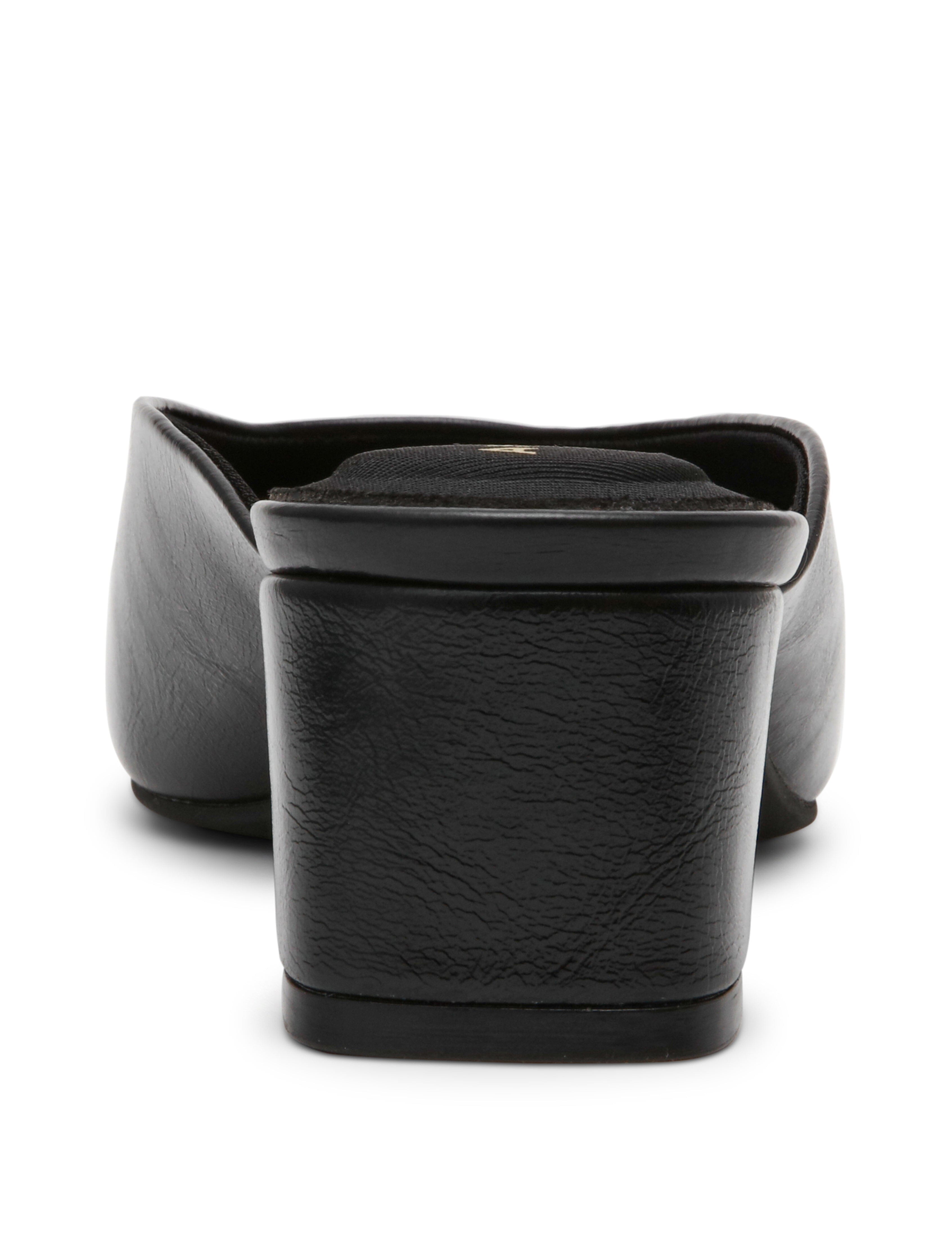 Maeus Mule Shoes - Elegant Style - Anne Klein Black Crinkle