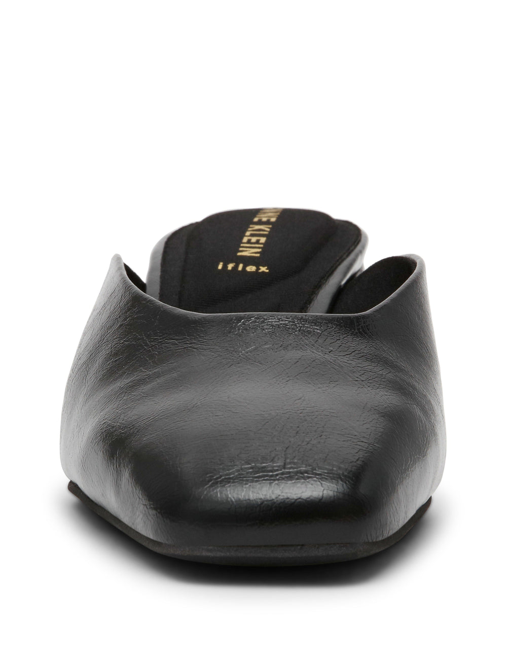 Maeus Mule Shoes - Elegant Style - Anne Klein Black Crinkle