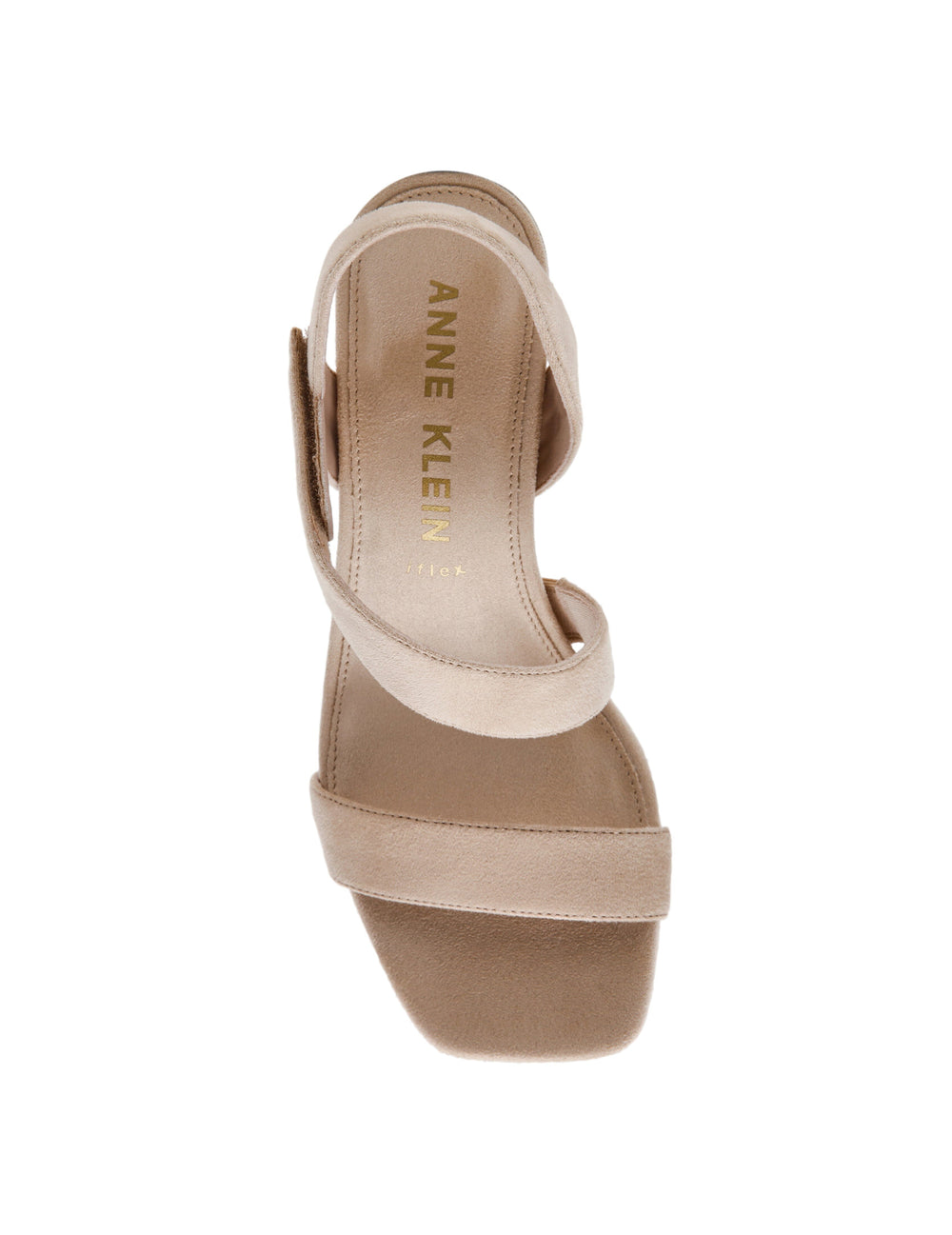 Justin Dress Sandal, 2" Kitten Heel - Anne Klein Sand Suede
