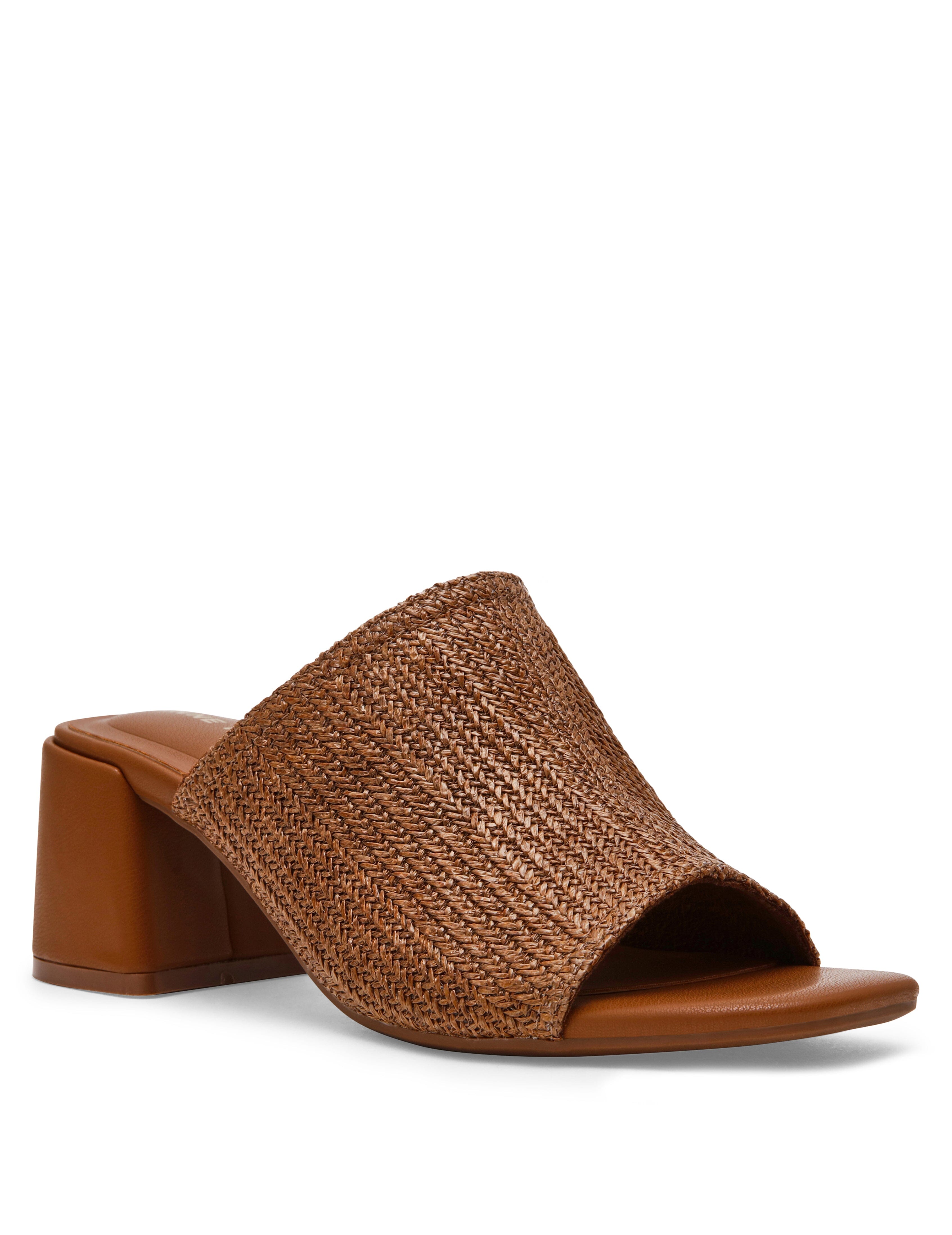 Flutter Dress Sandal - Anne Klein Brown Raffia