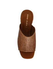 Flutter Dress Sandal - Anne Klein Brown Raffia