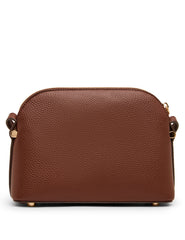 Dome Crossbody Bag with Detachable Card Case in Walnut - Anne Klein Walnut