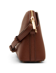 Dome Crossbody Bag with Detachable Card Case in Walnut - Anne Klein Walnut