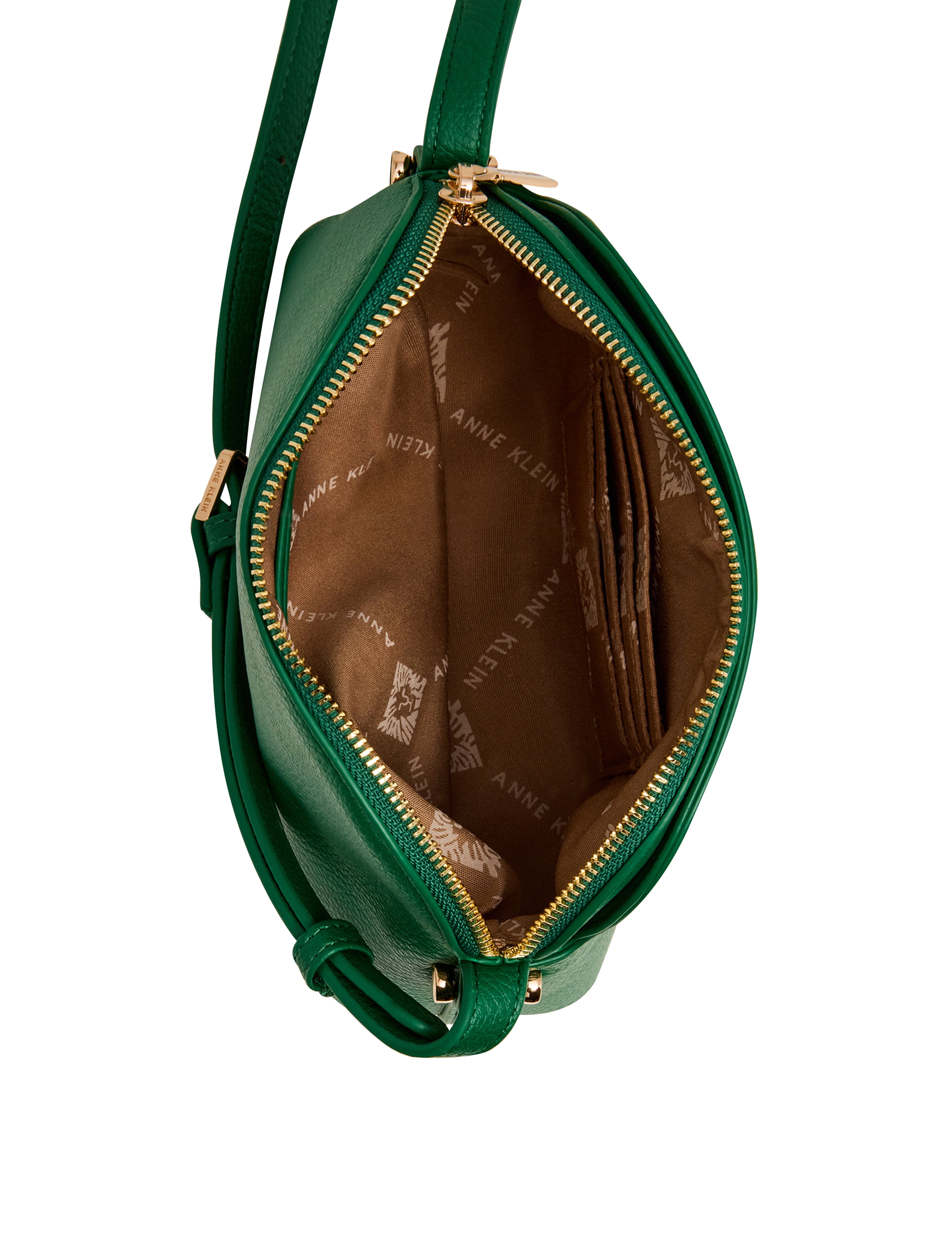 Dome Crossbody Bag with Detachable Card Case in Palm Leaf - Anne Klein Palm Leaf