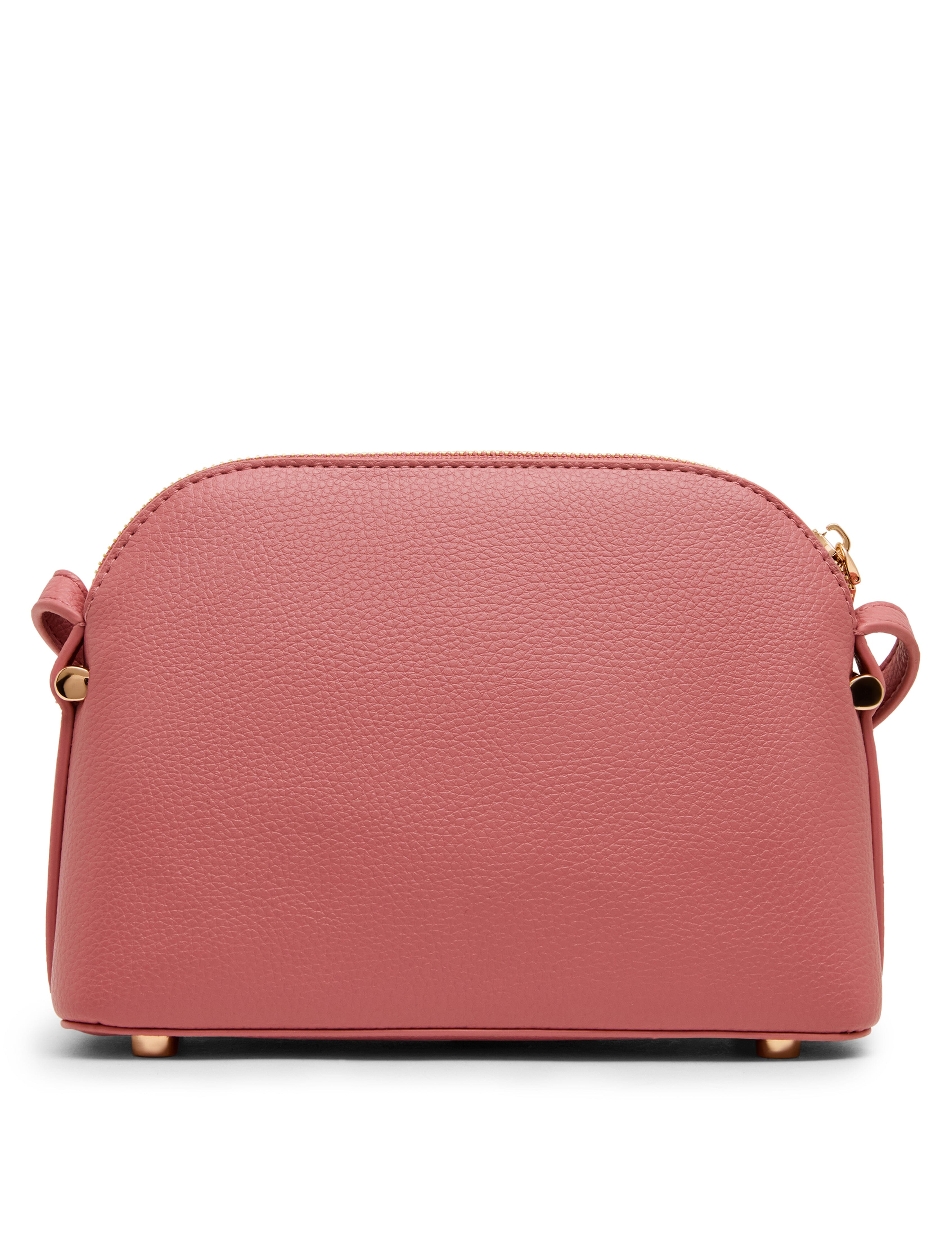Dome Crossbody Bag with Detachable Card Case in Canyon Rose | Anne Kle - Anne Klein Canyon Rose