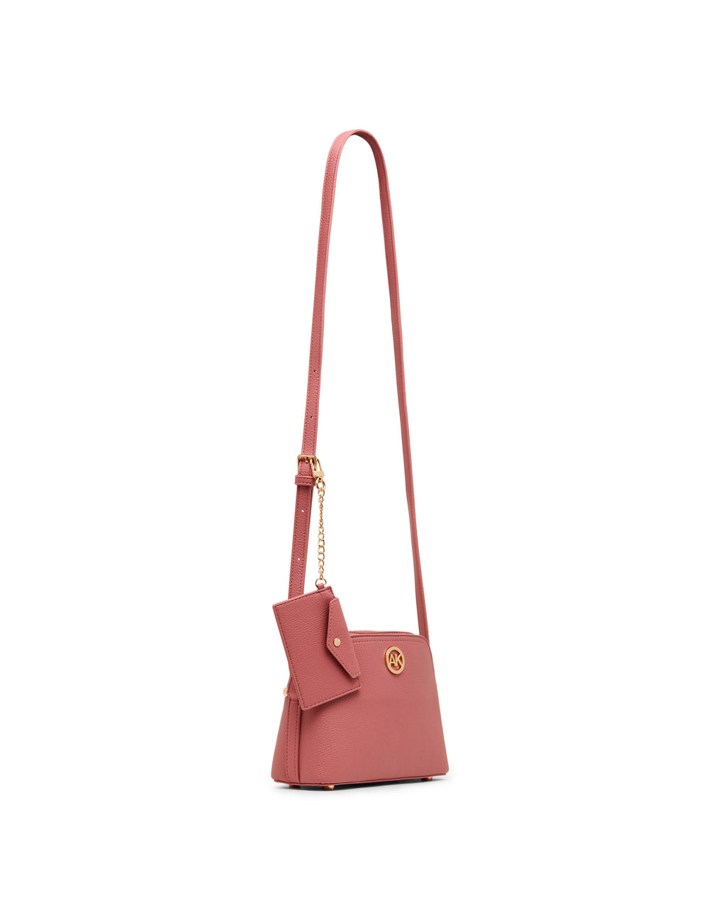Dome Crossbody Bag with Detachable Card Case in Canyon Rose | Anne Kle - Anne Klein Canyon Rose