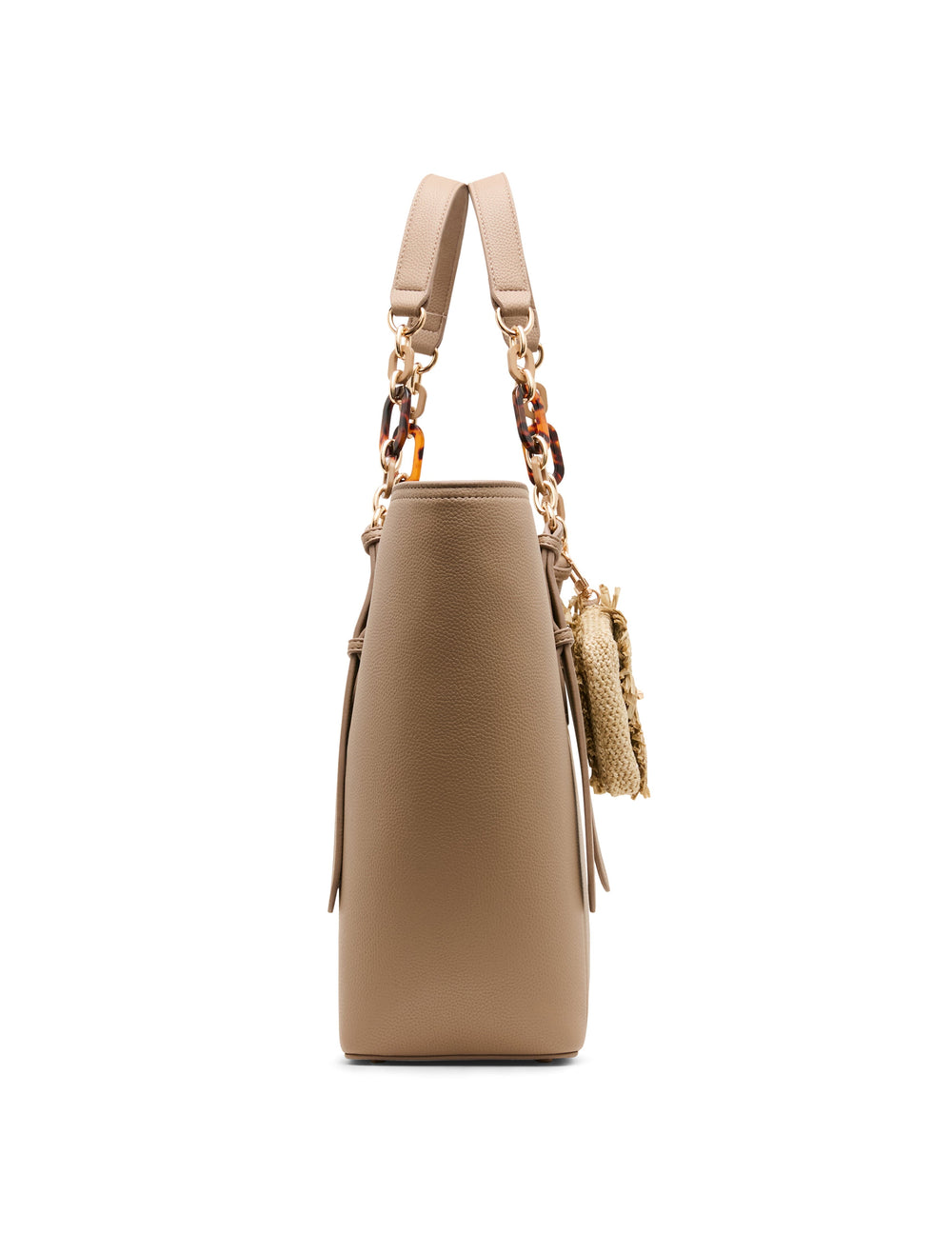 Medium Tote Bag with Pouch in Truffle / Tan - Anne Klein Truffle/Tan