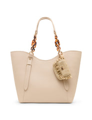 Medium Tote Bag with Pouch in Clay / Tan - Anne Klein Clay/ Tan