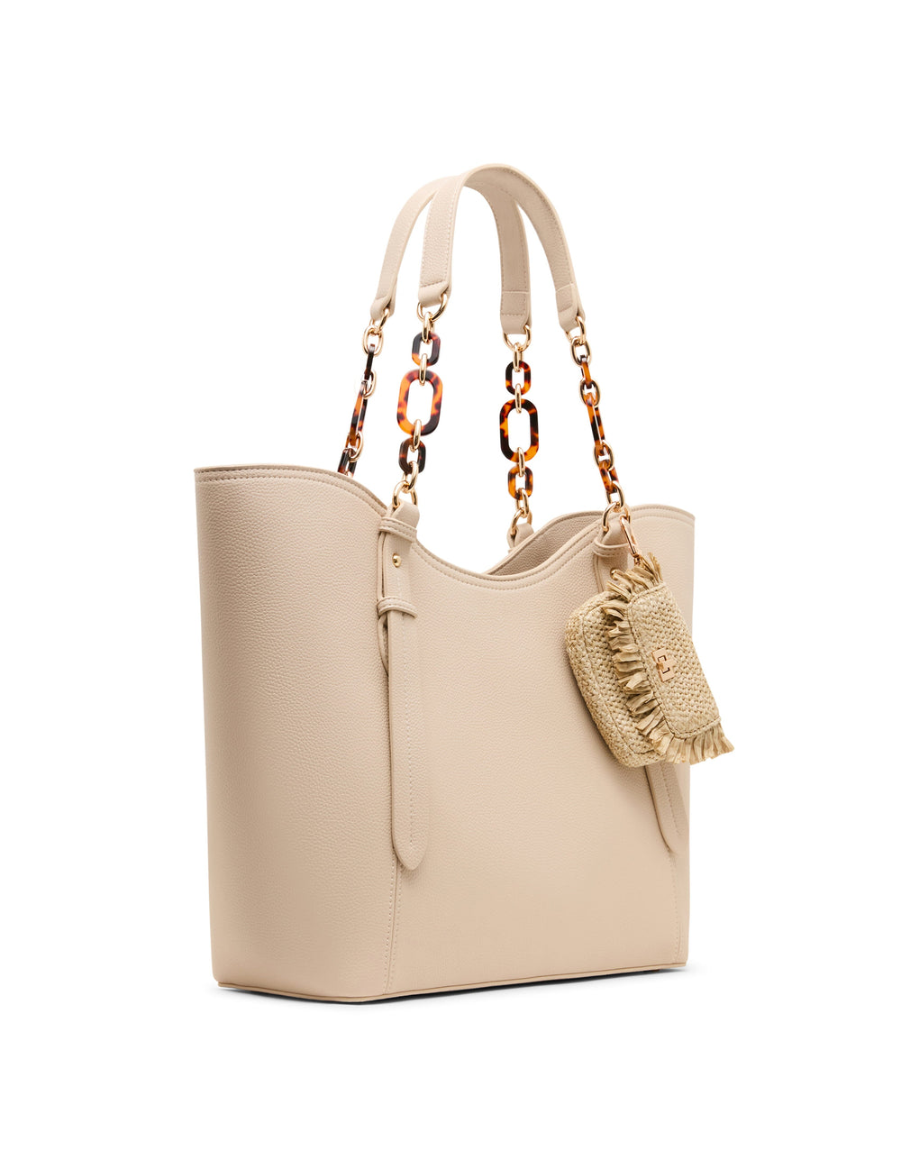 Medium Tote Bag with Pouch in Clay / Tan - Anne Klein Clay/ Tan
