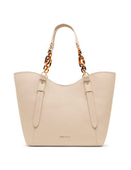 Medium Tote Bag with Pouch in Clay / Tan - Anne Klein Clay/ Tan