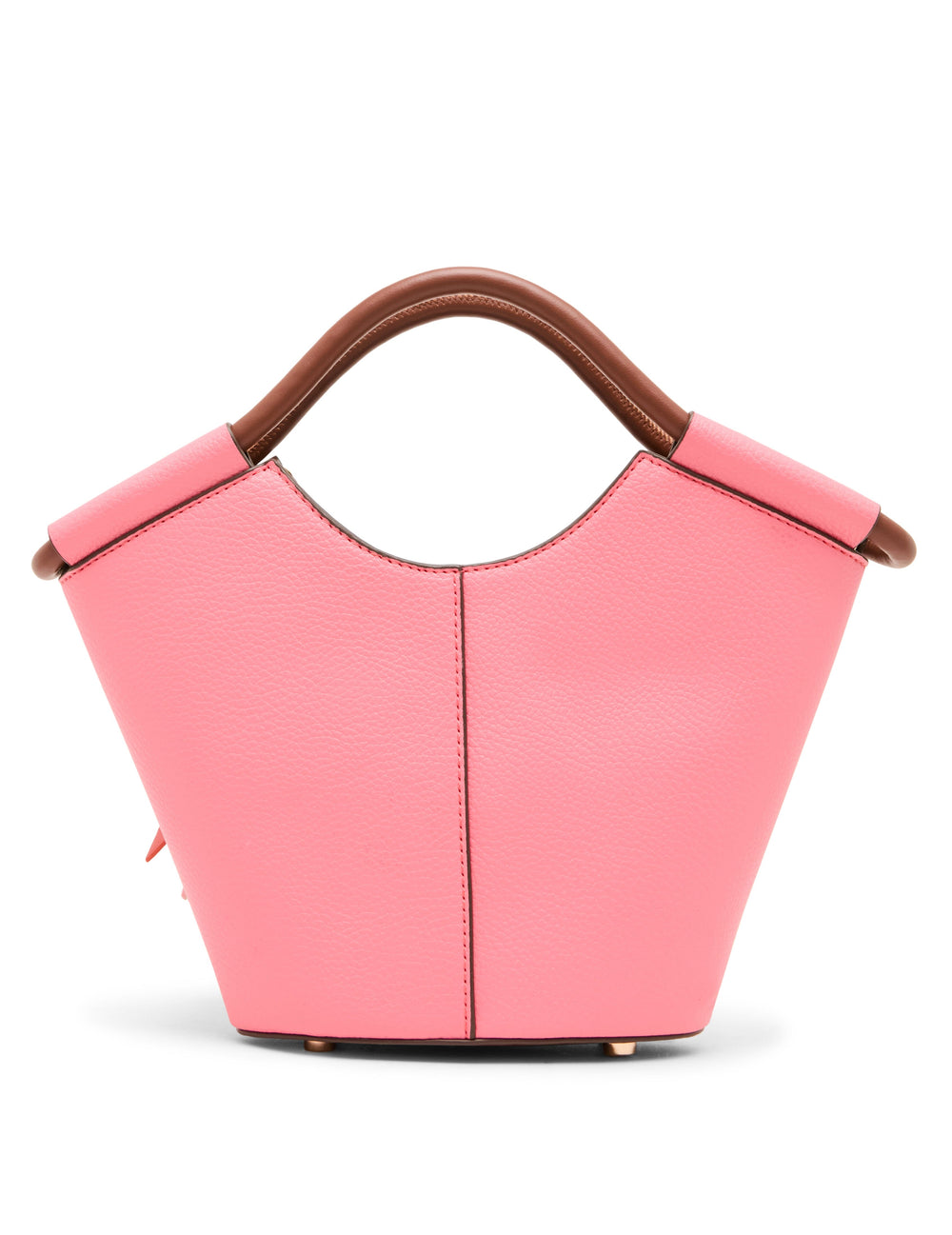 Small Tote Bag with Bag Charm in Watermelon / Hazelnut - Anne Klein Watermelon/Hazelnut