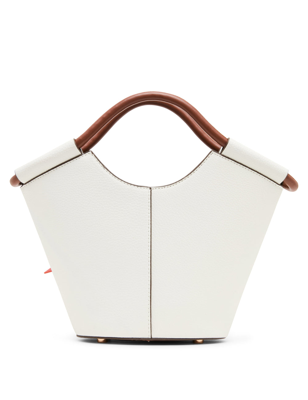 Small Tote Bag with Bag Charm in Vanilla Latte / Hazelnut - Anne Klein Vanilla Latte/Hazelnut