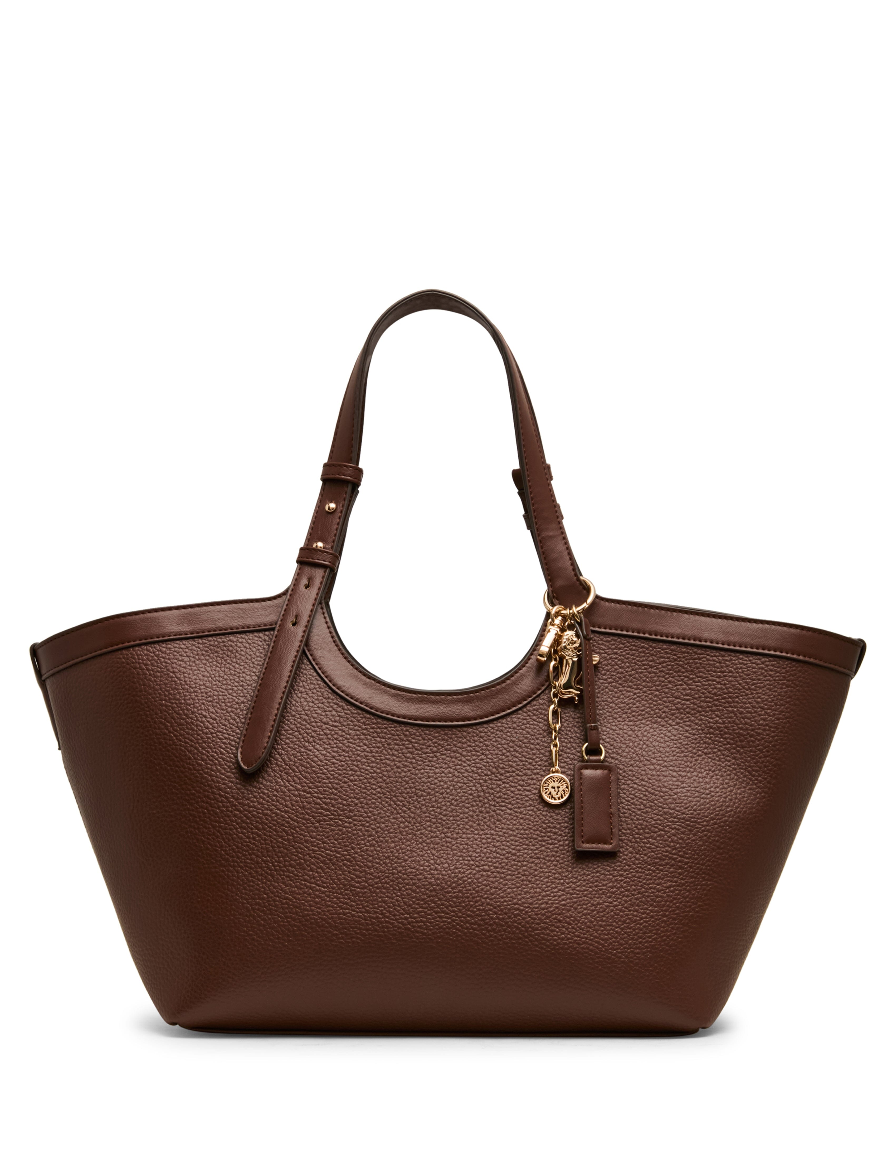 East West Tote Bag with Charms - Anne Klein